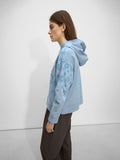 Sudadera Con Estampado Floral Y Capucha