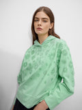 Sudadera Con Estampado Floral Y Capucha