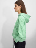 Sudadera Con Estampado Floral Y Capucha