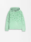 Sudadera Con Estampado Floral Y Capucha