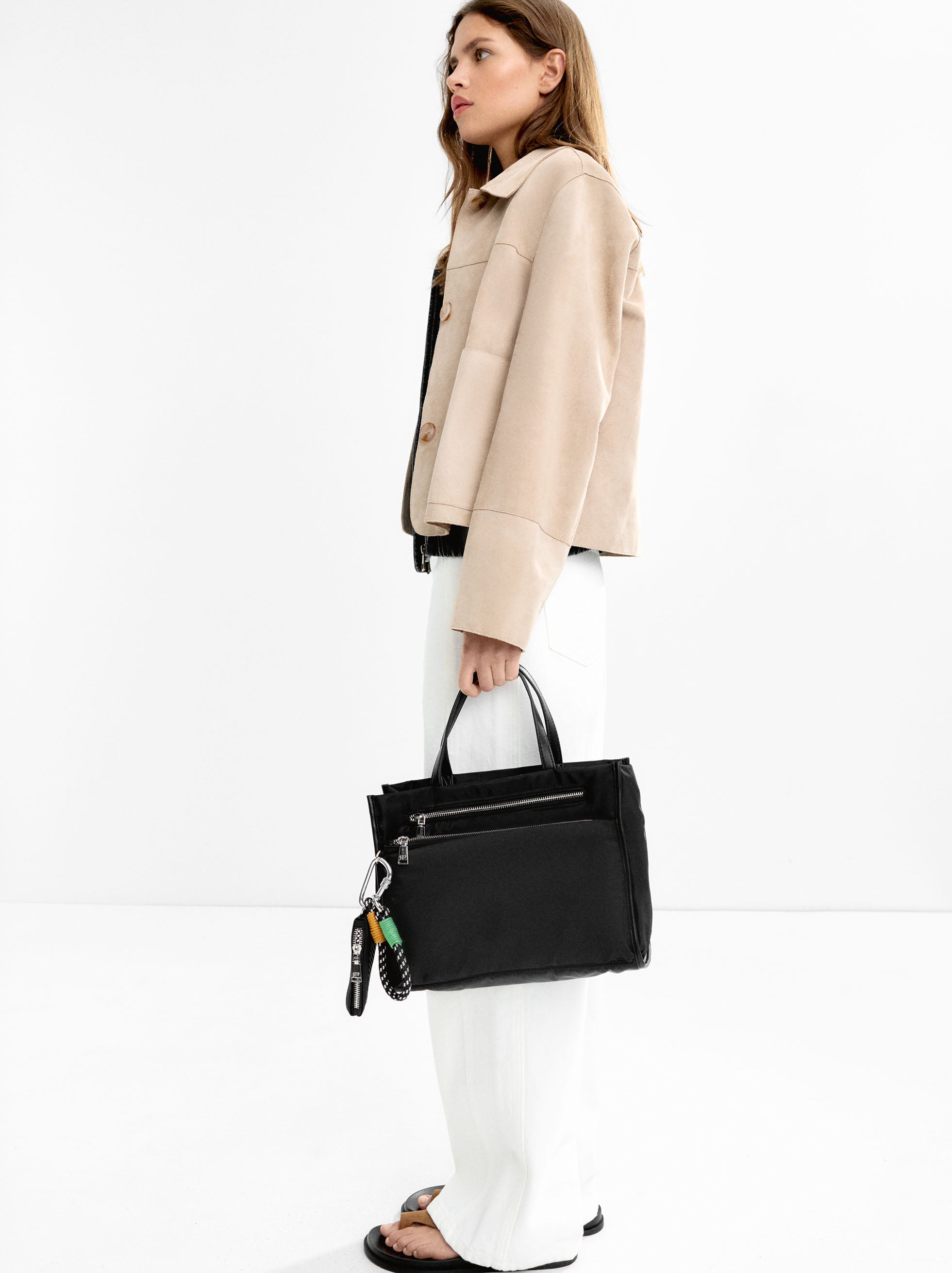 Cartera Tote De Nylon M