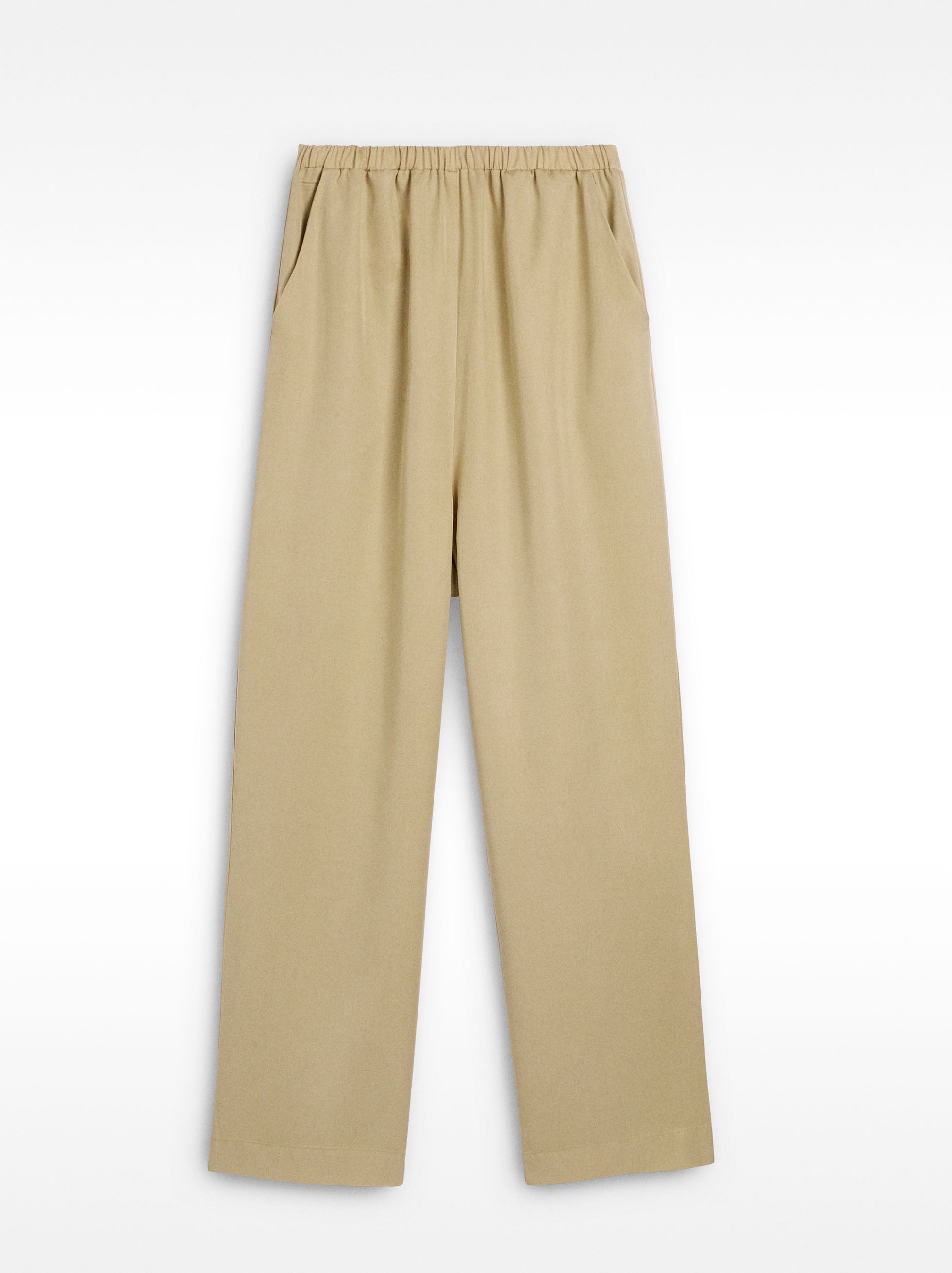 Pantalón Fluido Con Cintura Elástica