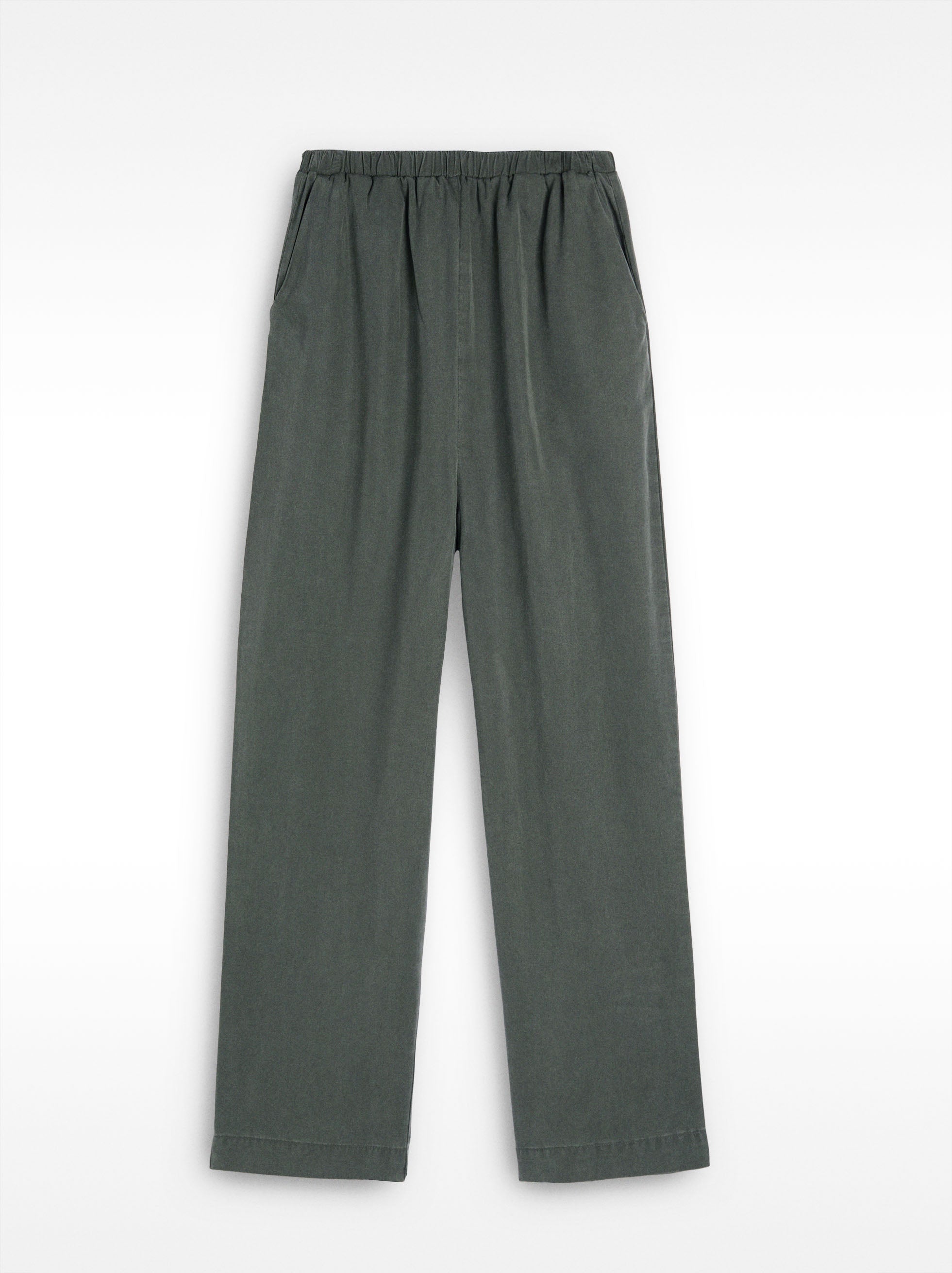 Pantalón Fluido Con Cintura Elástica