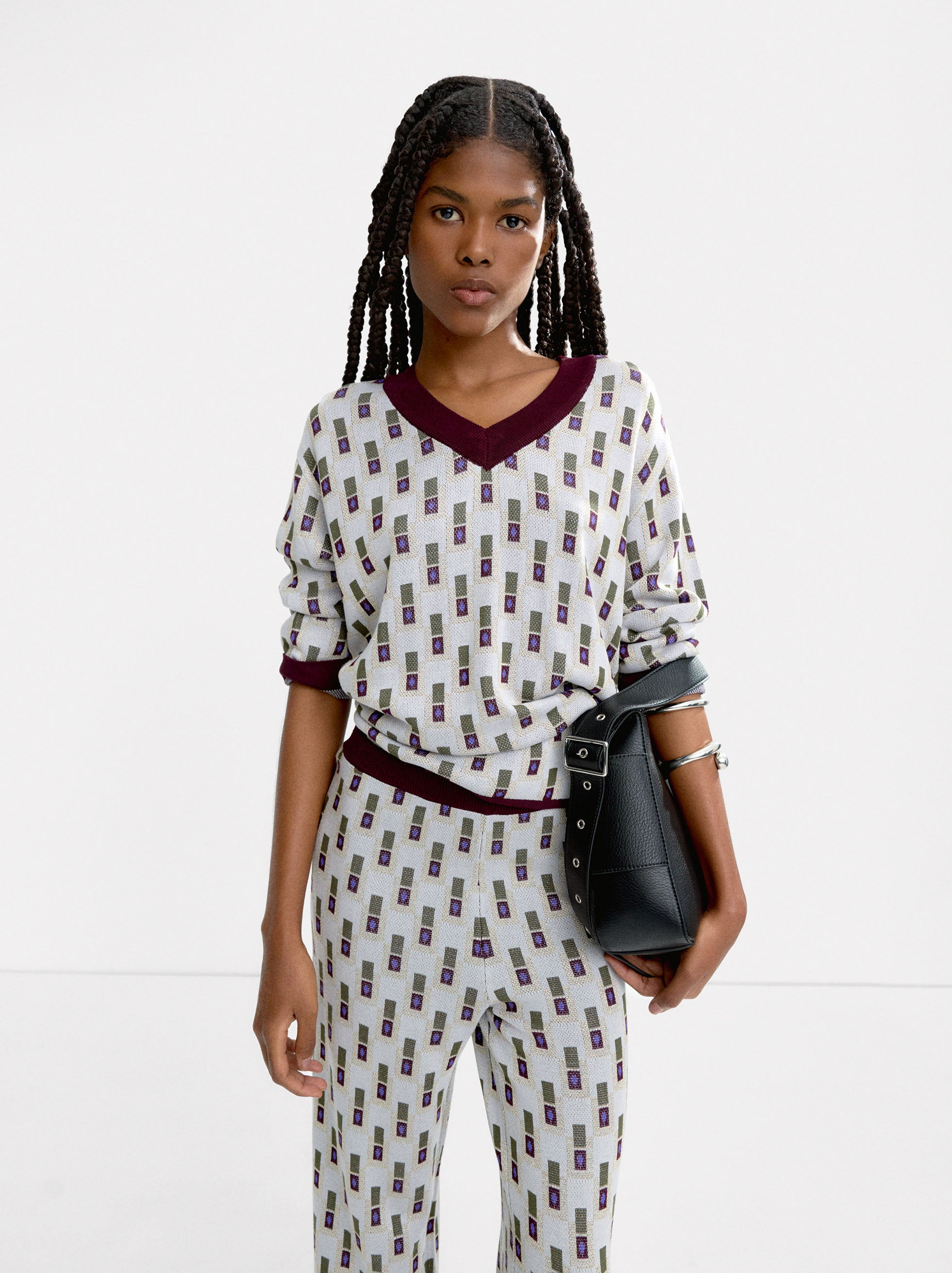 Chompa De Punto Jacquard