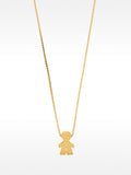 Collar Corto Con Charm Niño - Plata De Ley 925