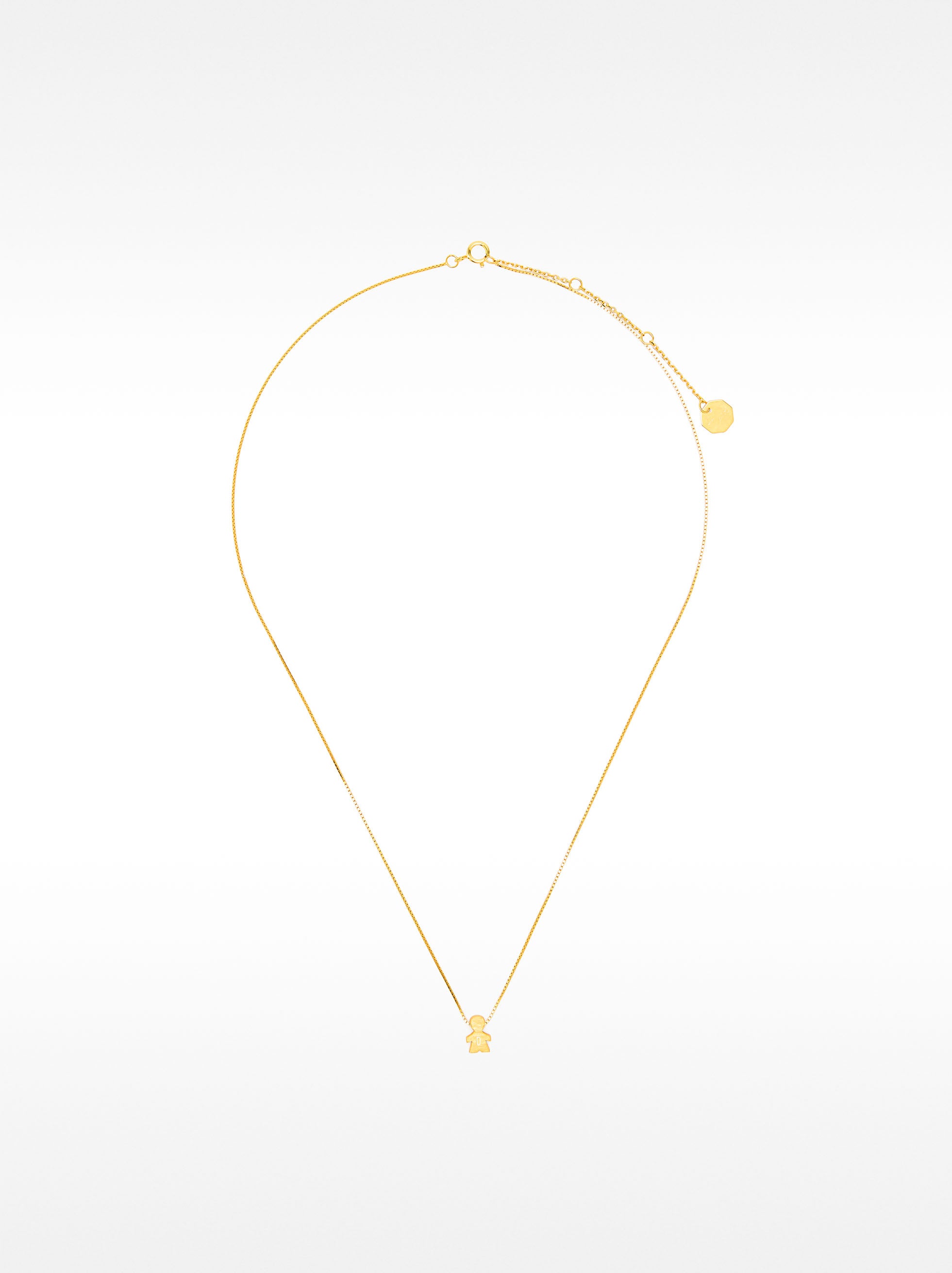 Collar Corto Con Charm Niño - Plata De Ley 925