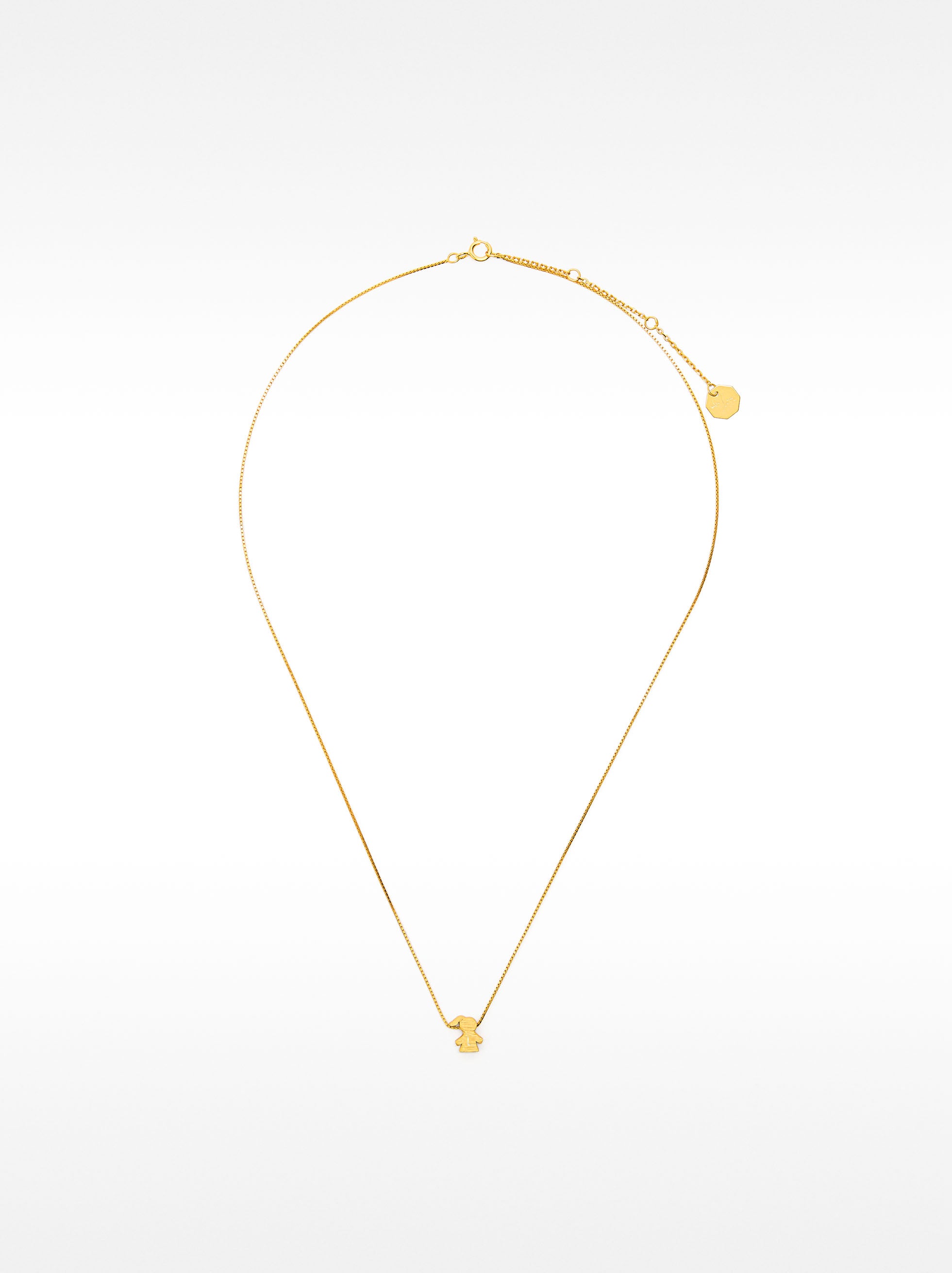 Collar Corto Con Charm Niña - Plata De Ley 925