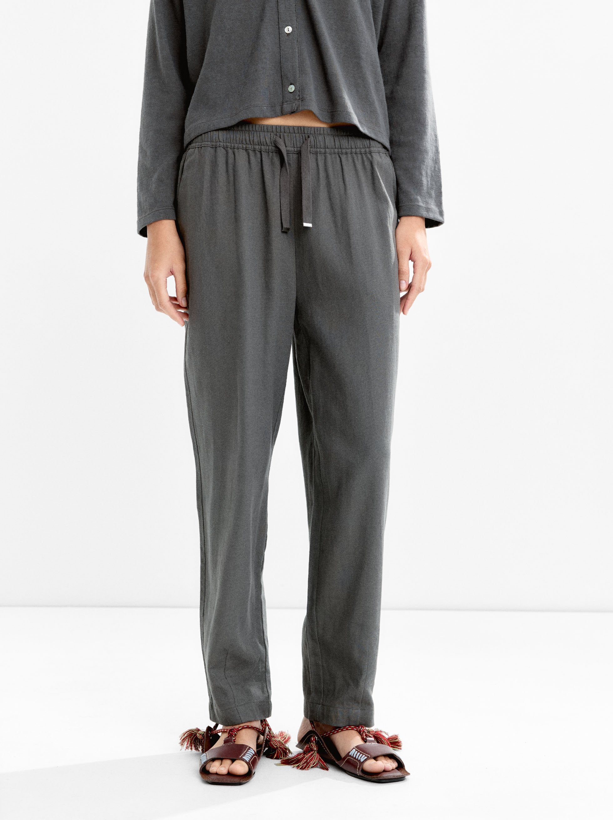 Pantalón De Algodón Con Cordón Ajustable