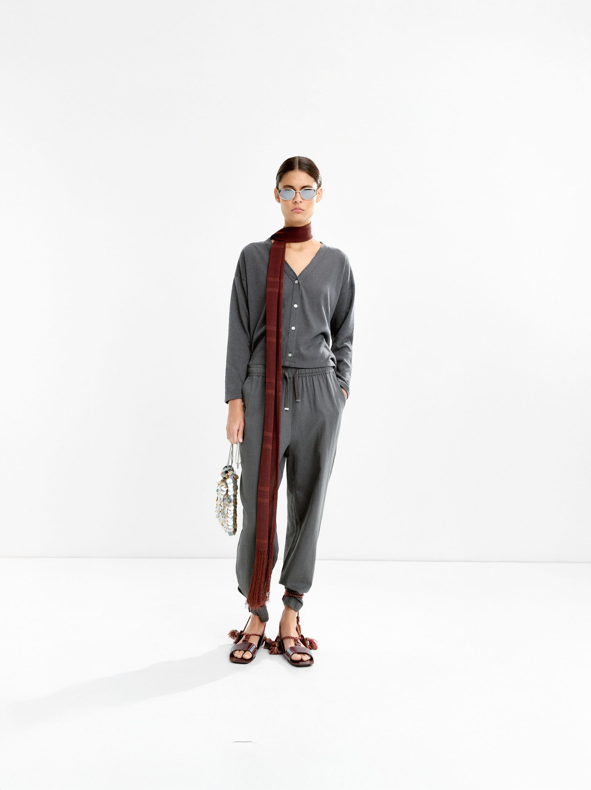 Pantalón De Algodón Con Cordón Ajustable
