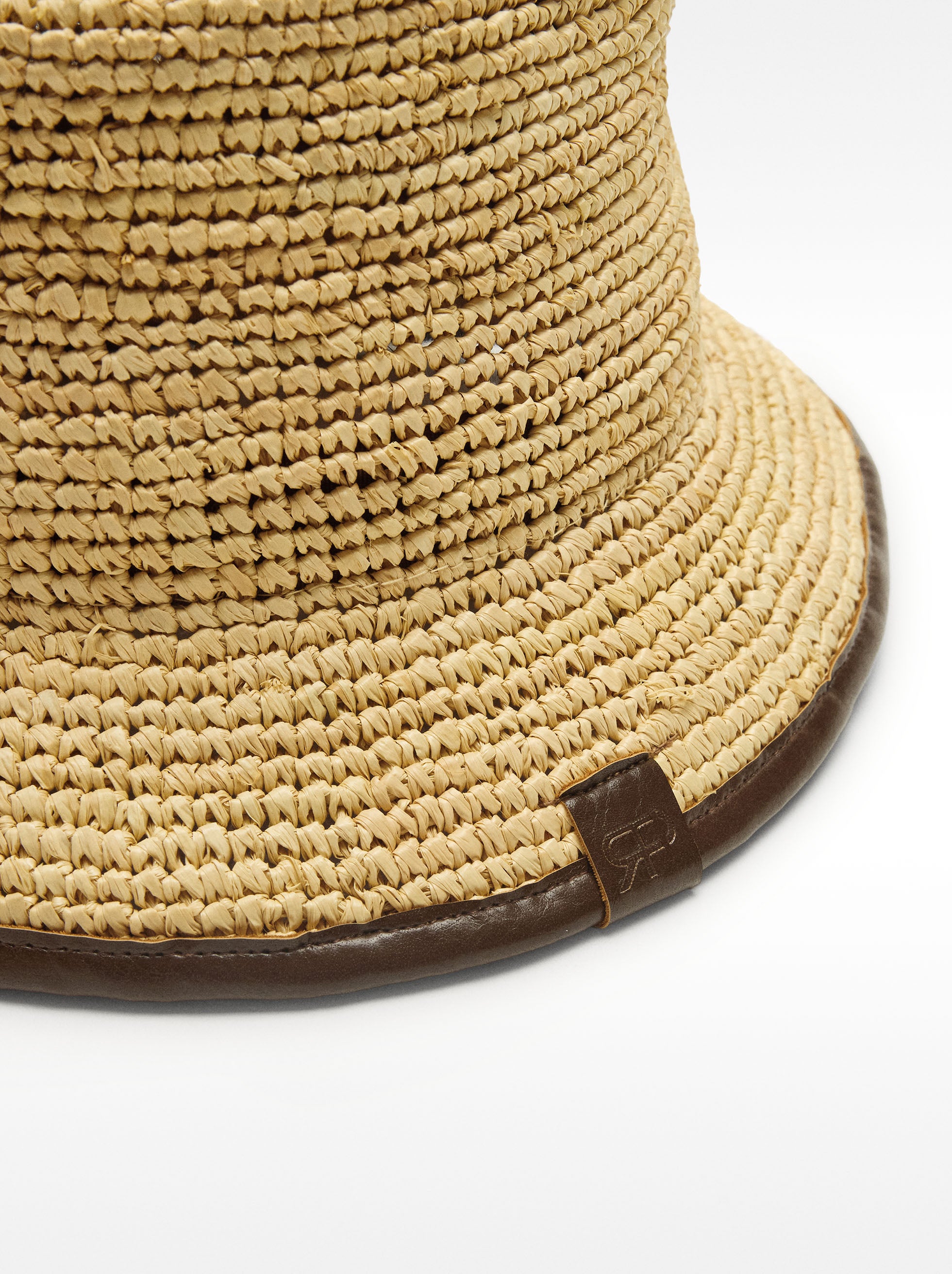 Sombrero Tipo Bucket De Rafia