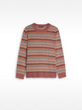 Chompa De Punto Jacquard A Rayas