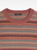 Chompa De Punto Jacquard A Rayas