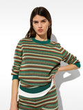 Chompa De Punto Jacquard A Rayas