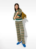 Chompa De Punto Jacquard A Rayas