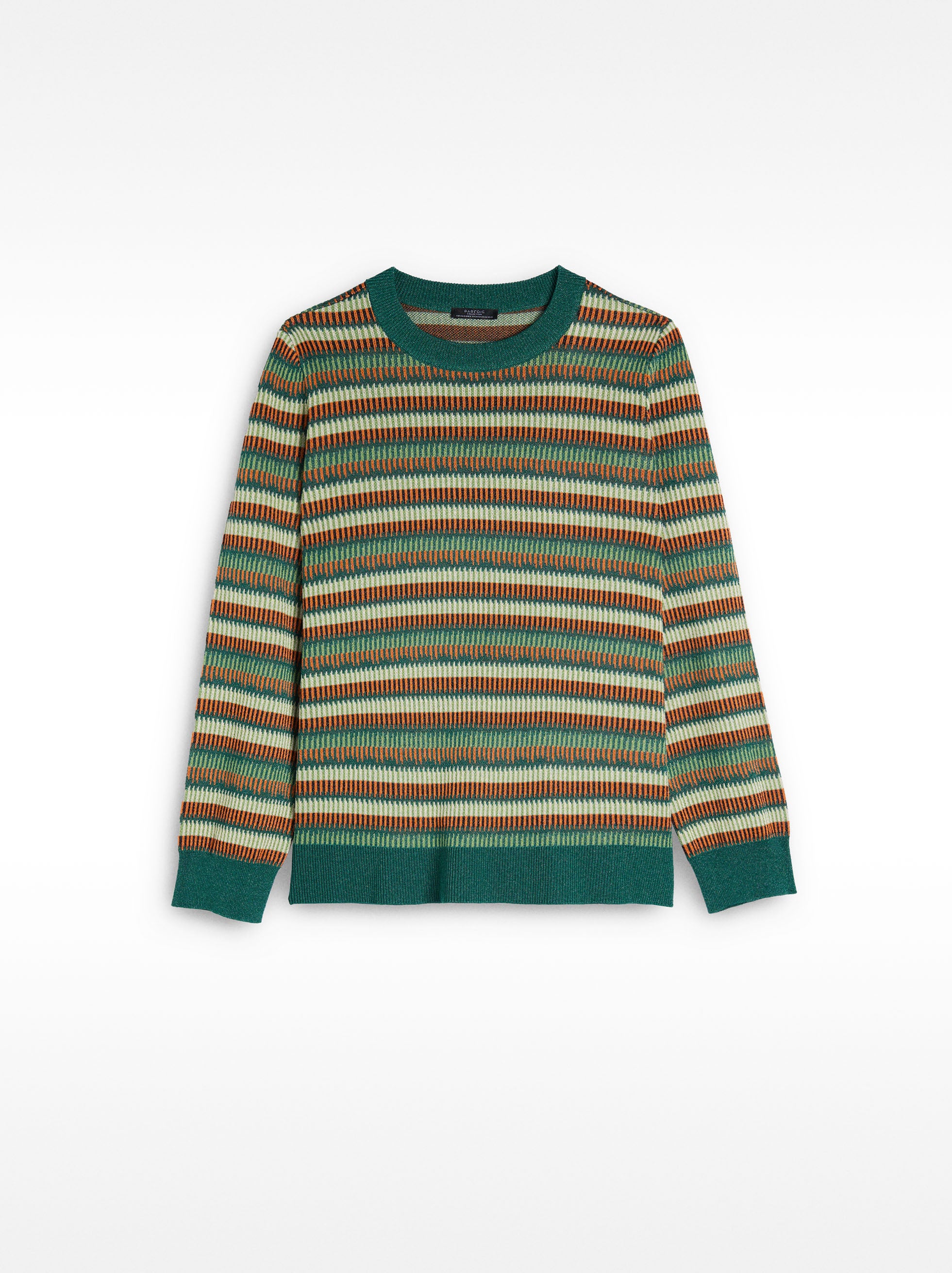 Chompa De Punto Jacquard A Rayas