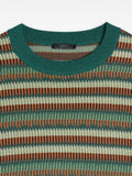 Chompa De Punto Jacquard A Rayas