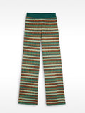 Pantalón De Punto Jacquard A Rayas
