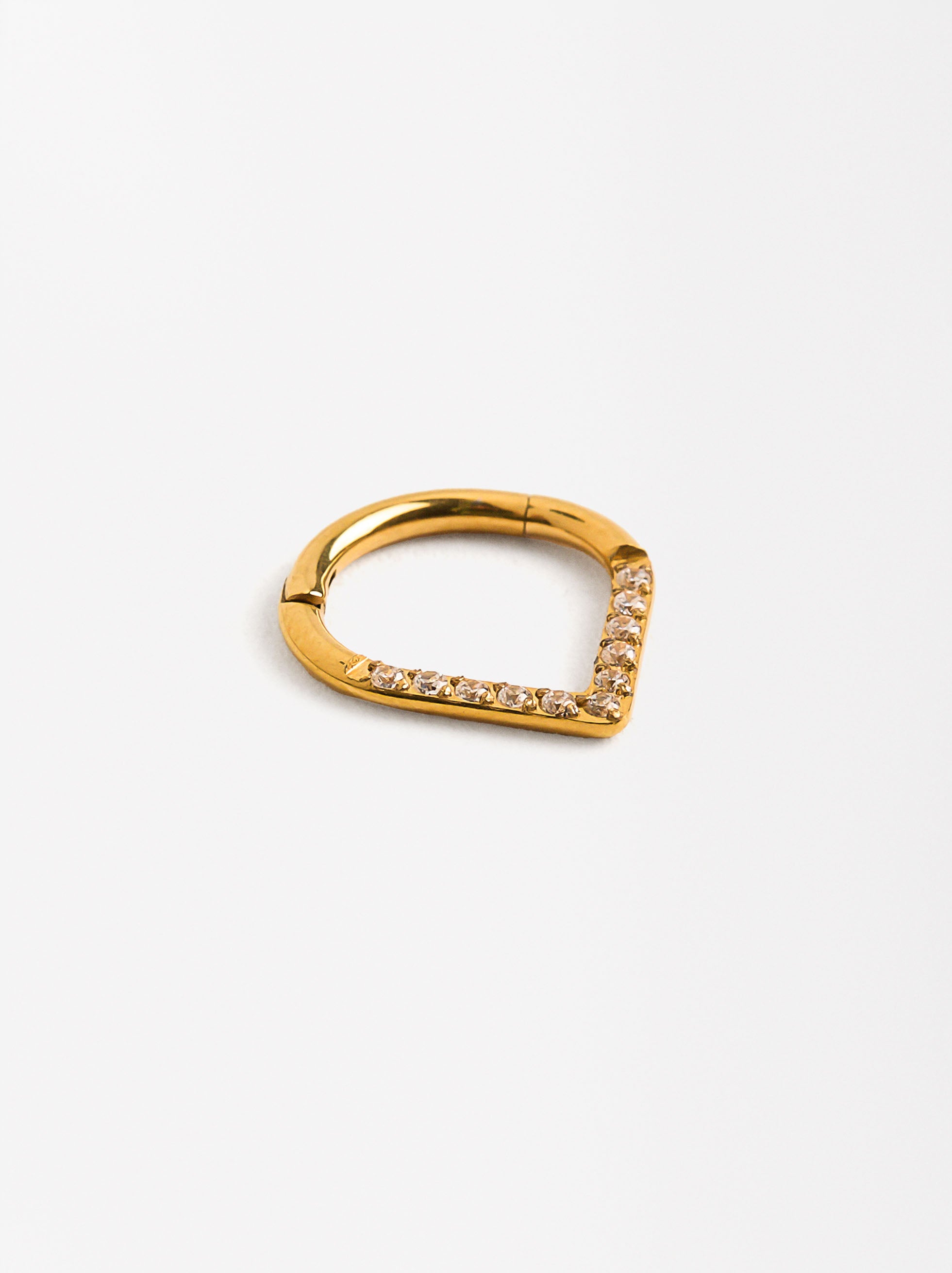 Piercing Lágrima Con Circonitas - Acero Inoxidable