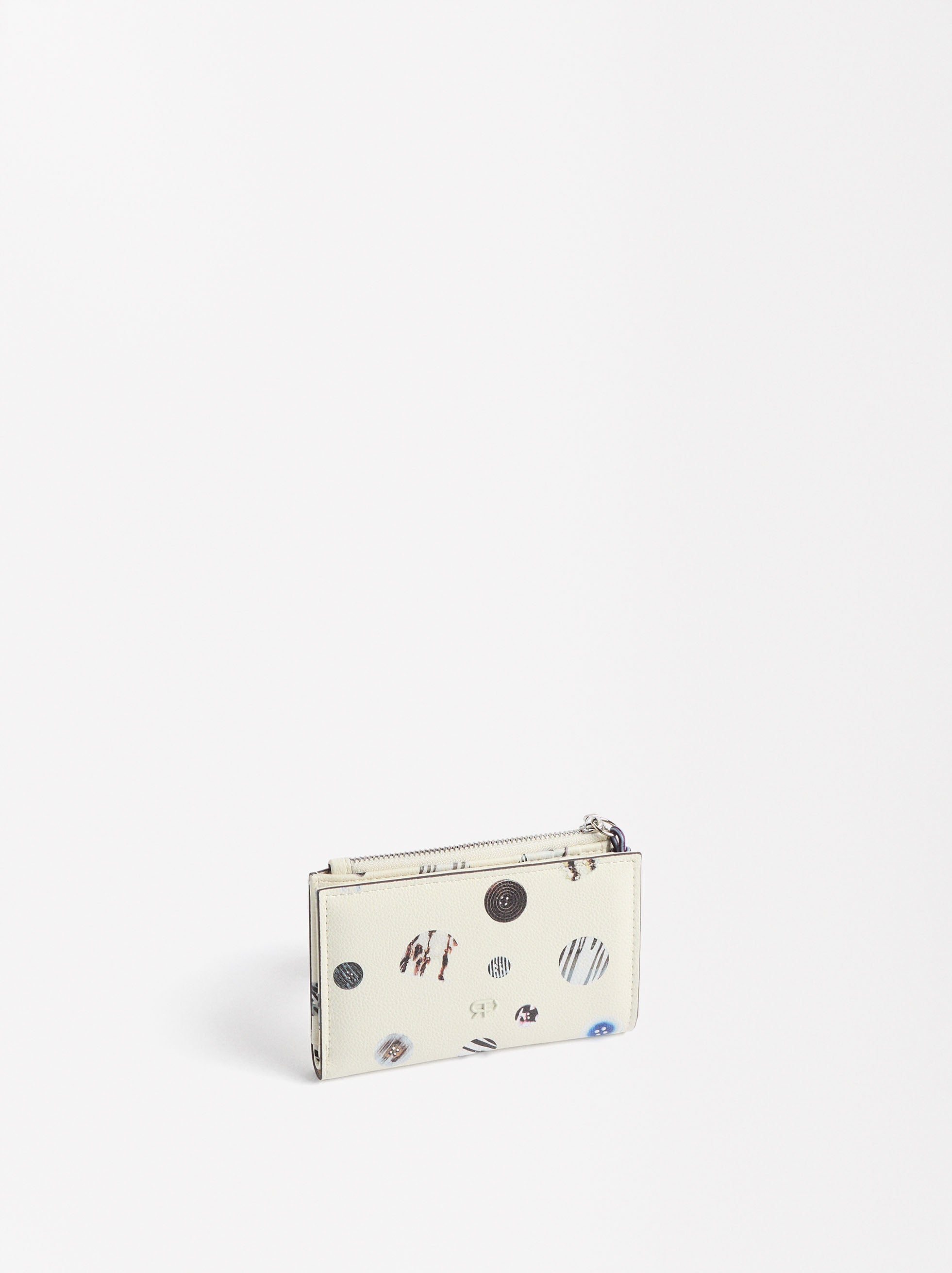 Billetera Básica Estampado Con Textura