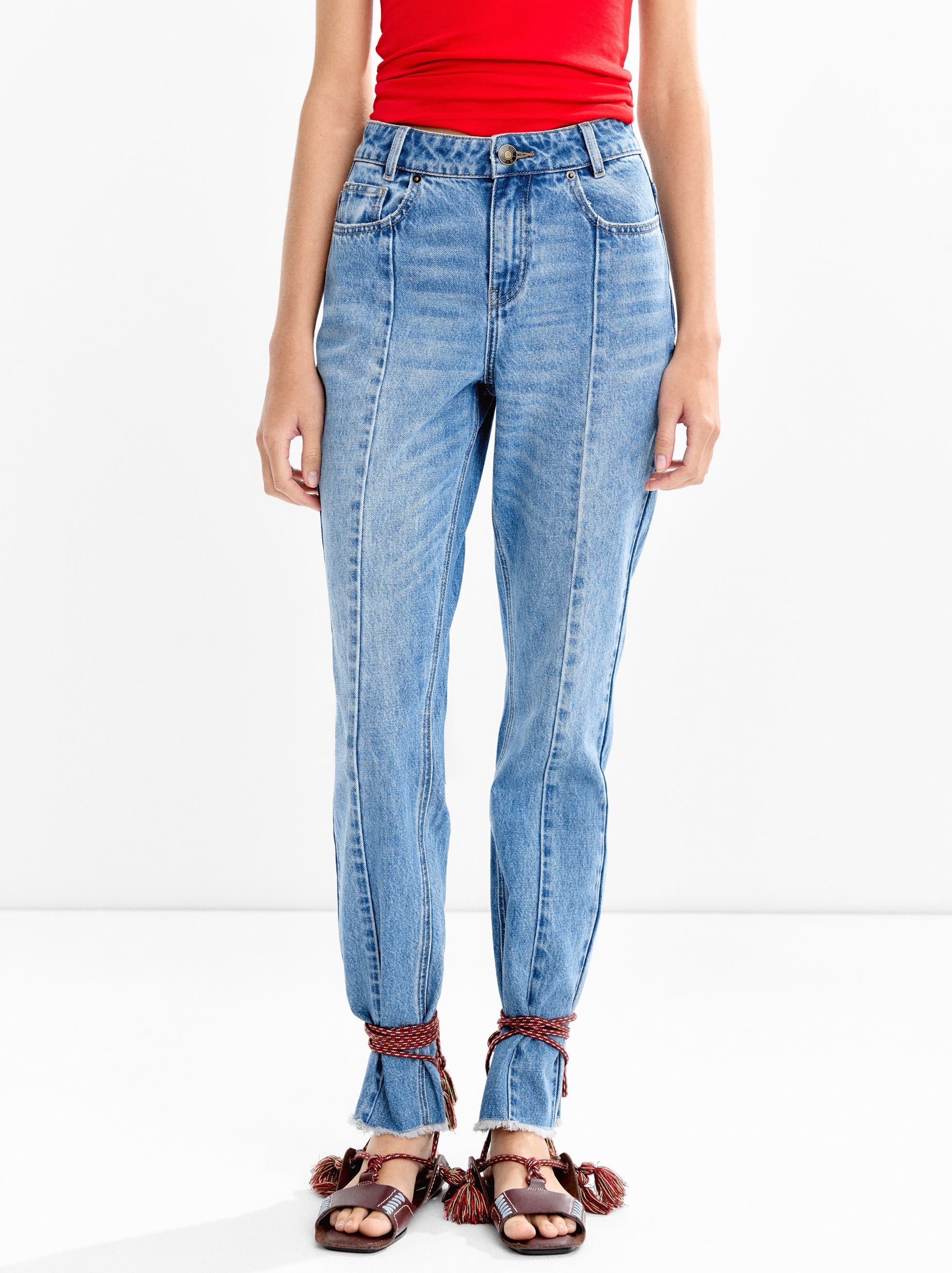 Pantalón Denim Efecto Lavado