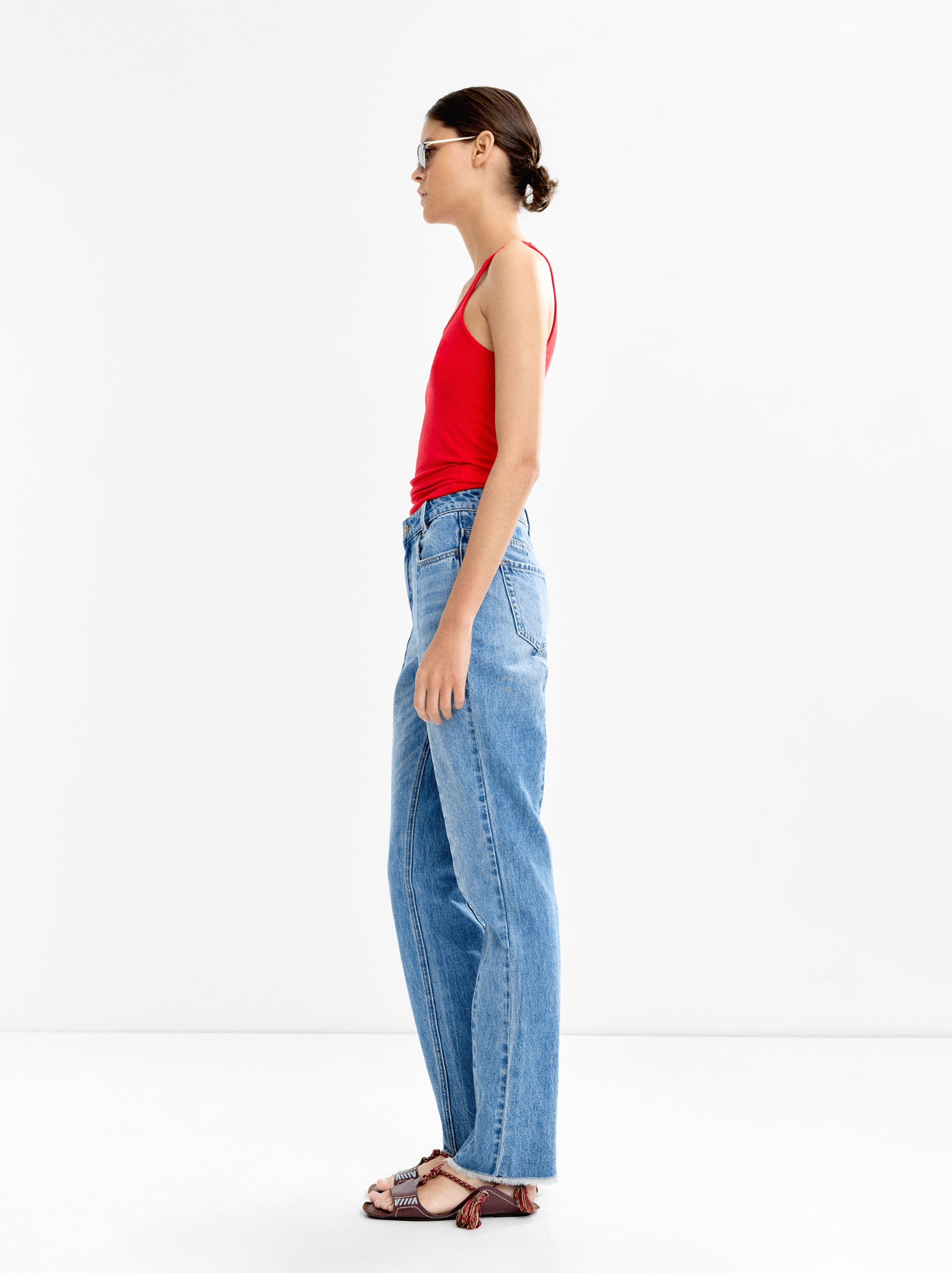 Pantalón Denim Efecto Lavado