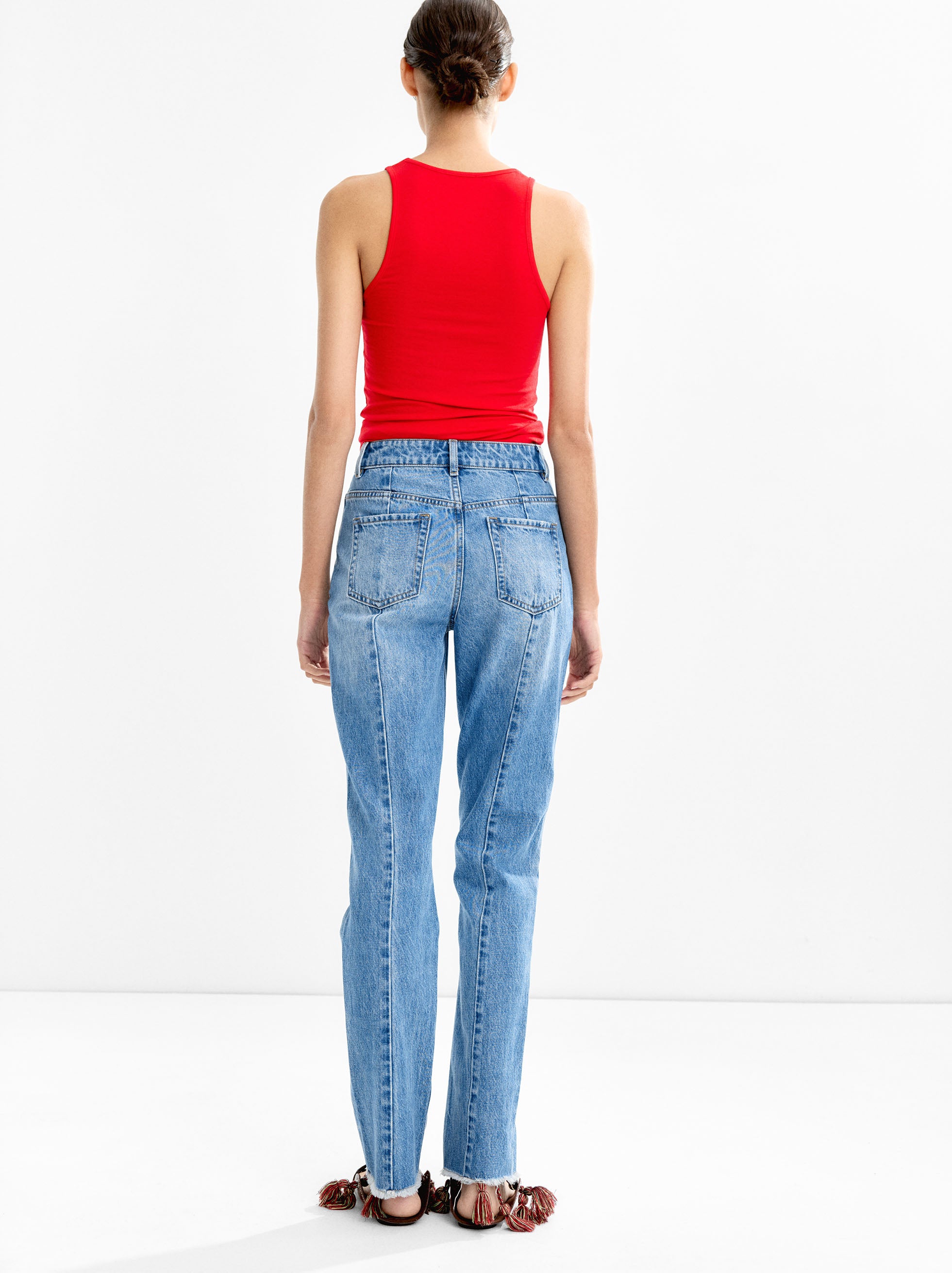 Pantalón Denim Efecto Lavado