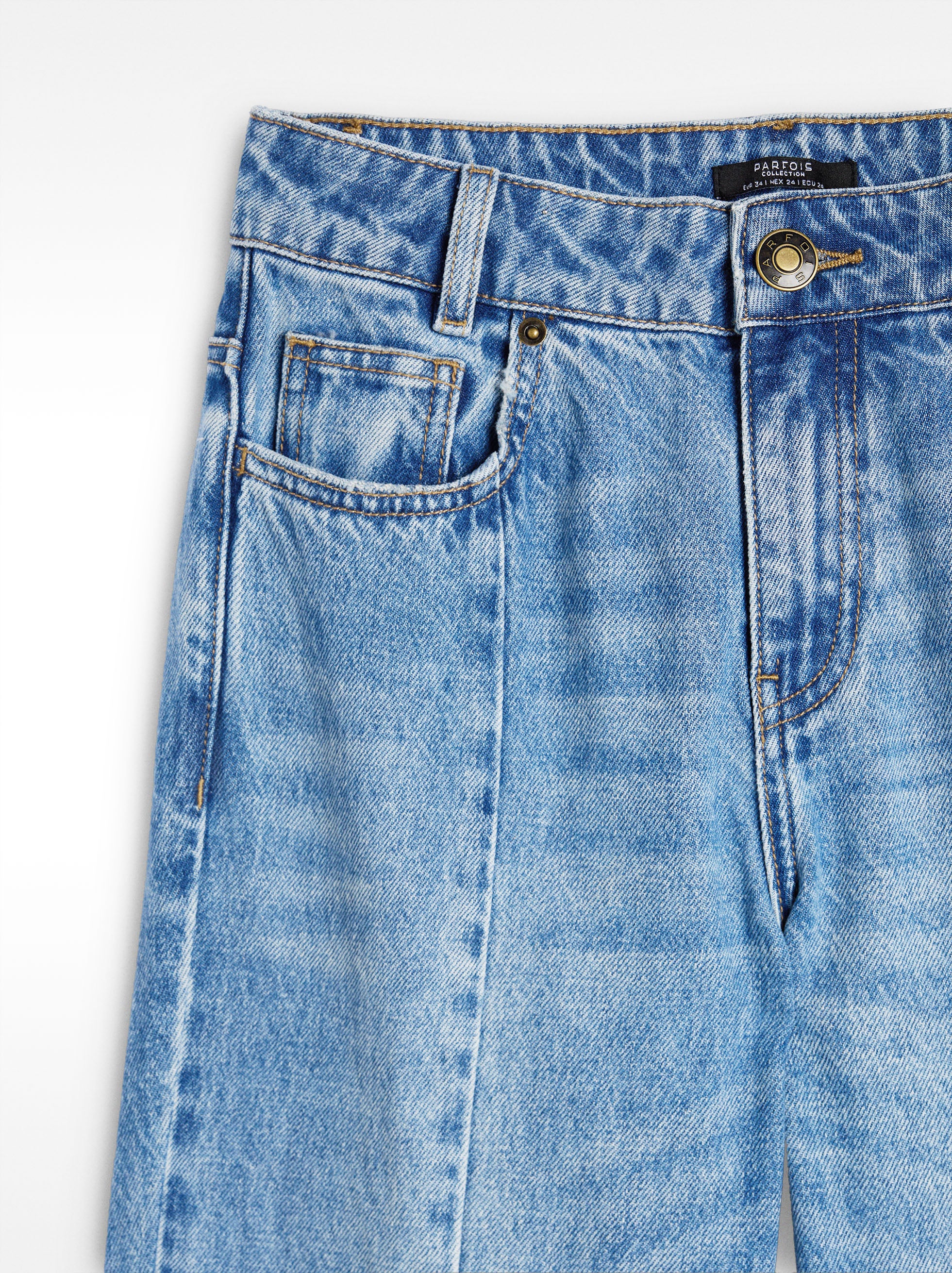 Pantalón Denim Efecto Lavado