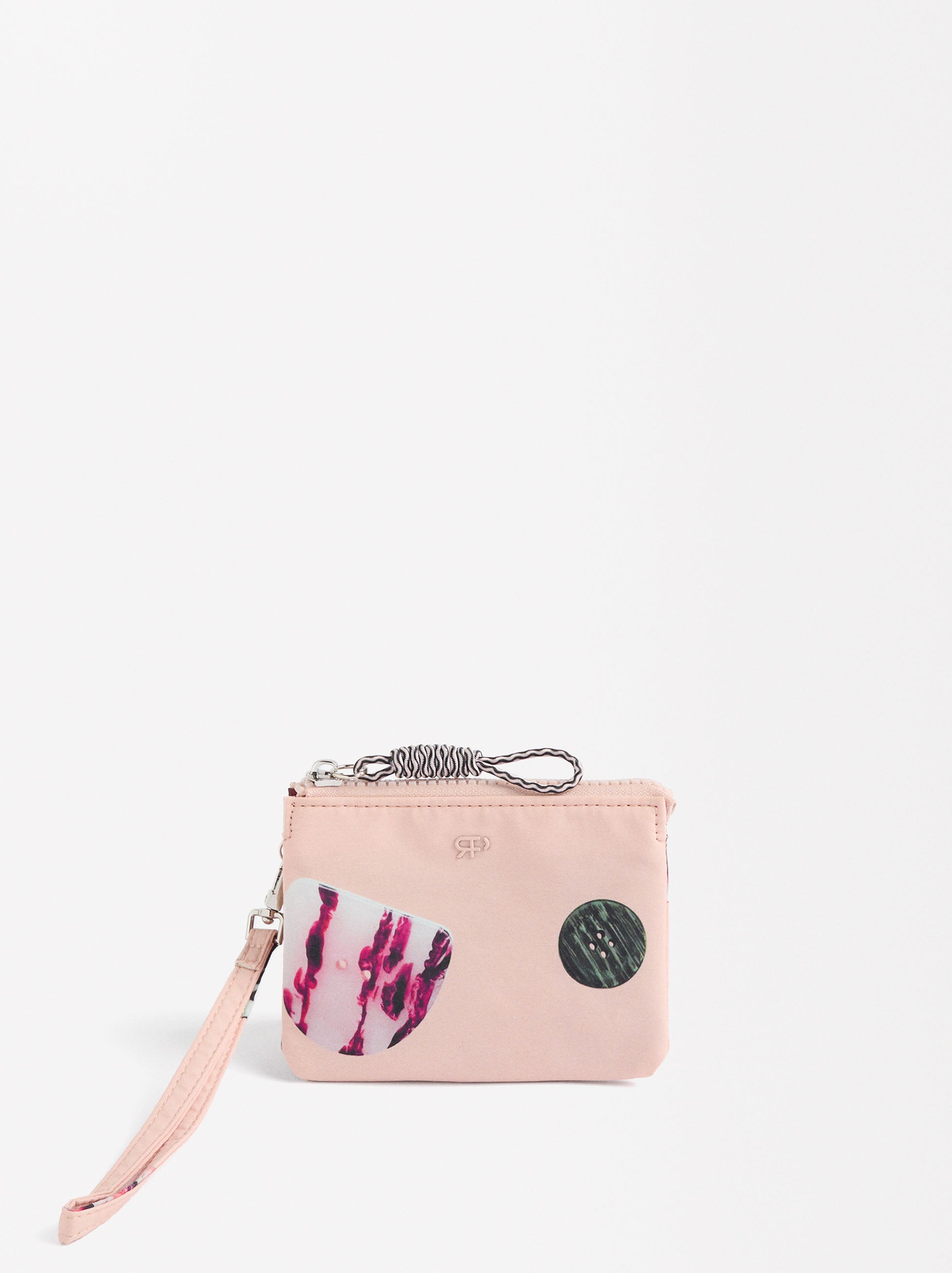 Bolsa Para Monedas De Nylon Estampada