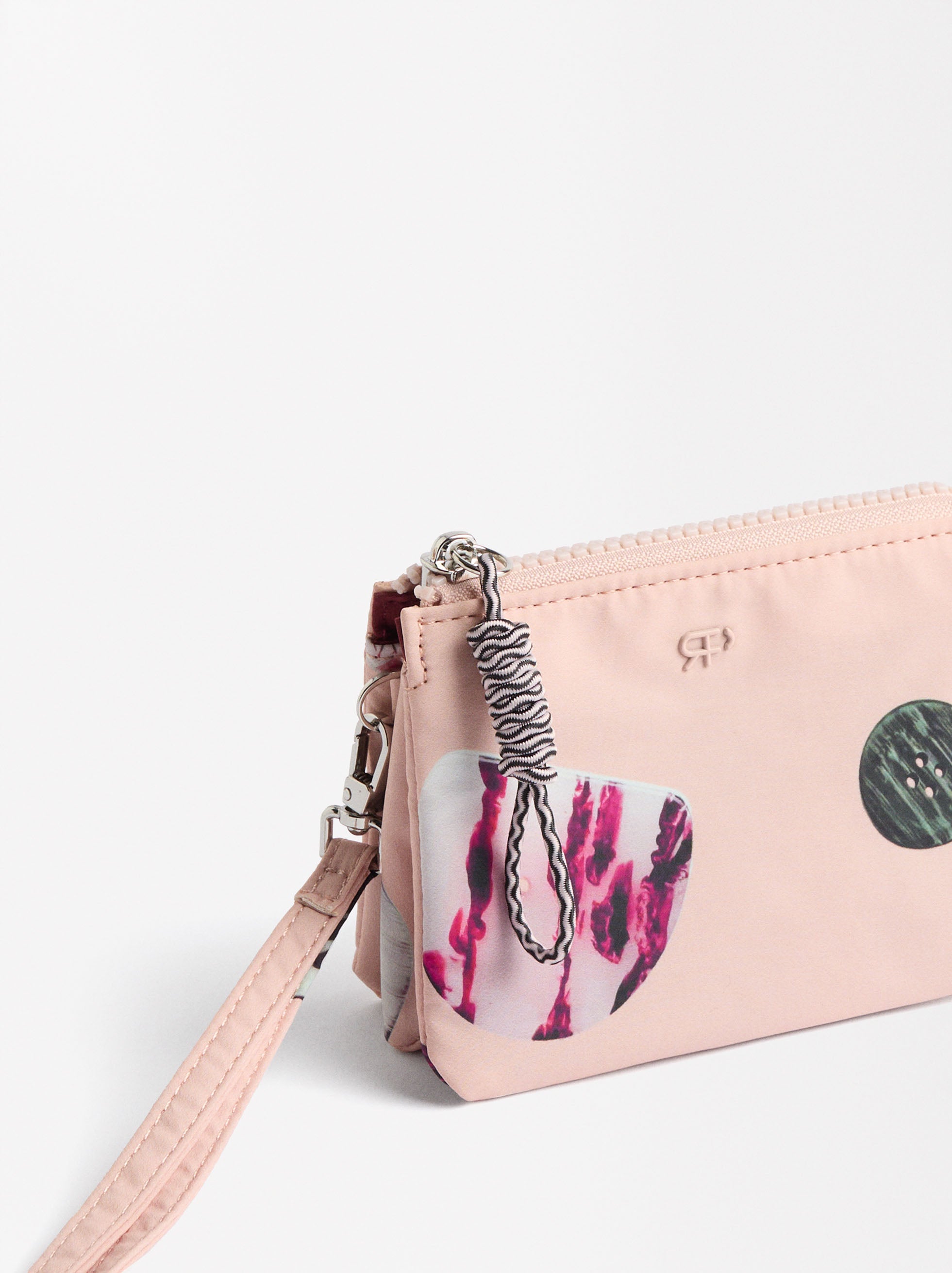 Bolsa Para Monedas De Nylon Estampada