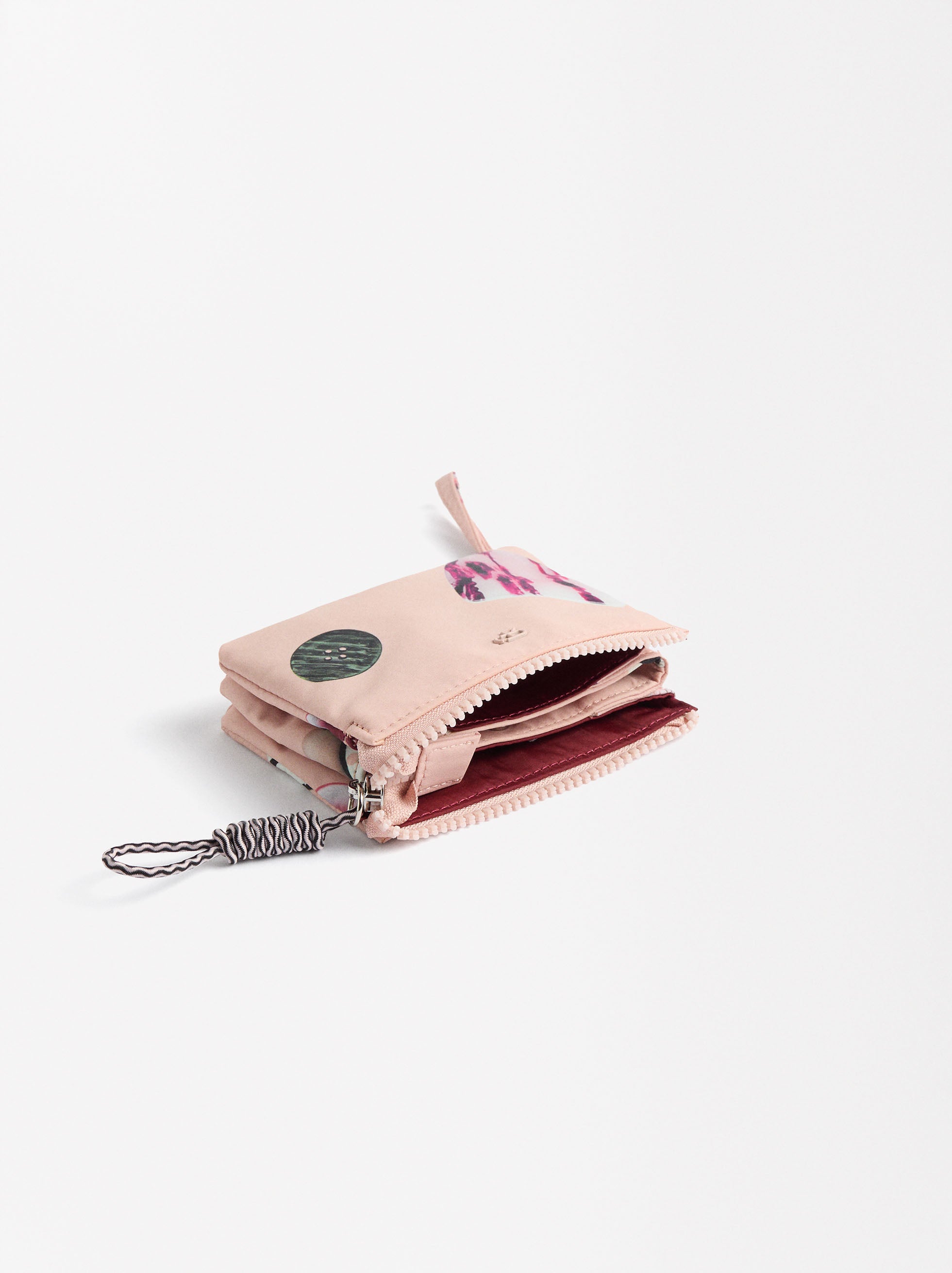 Bolsa Para Monedas De Nylon Estampada