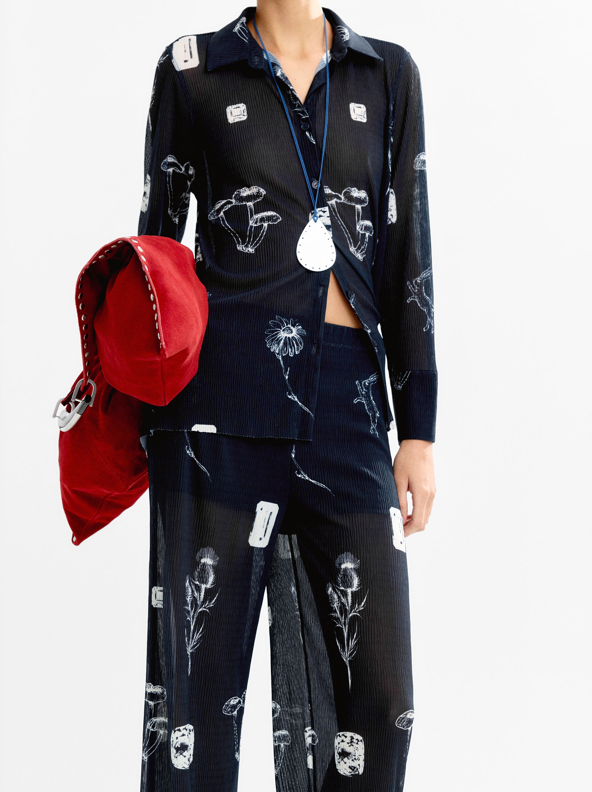 Camisa Estampada De Manga Larga