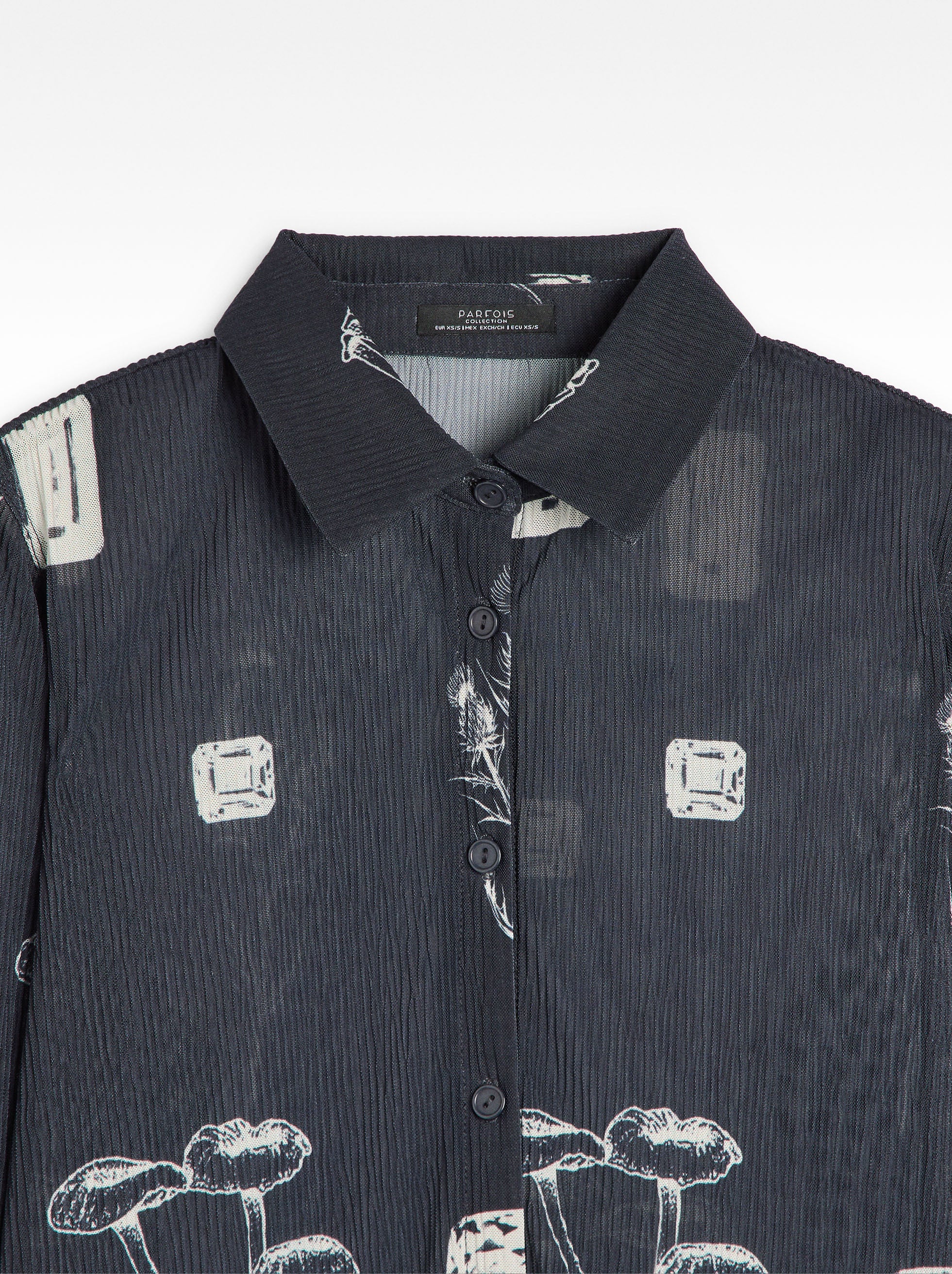 Camisa Estampada De Manga Larga