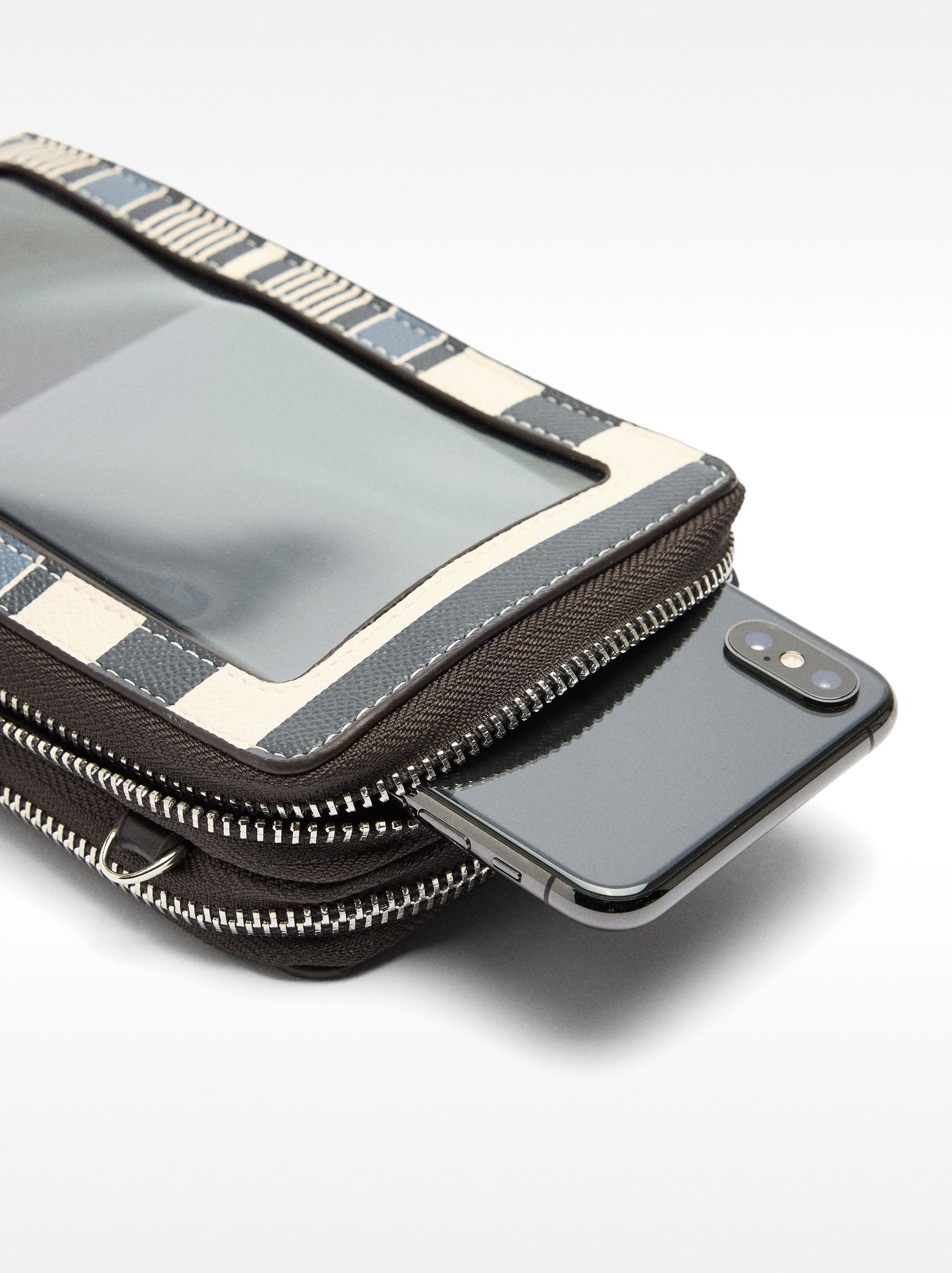 Cartera Para Móvil A Rayas