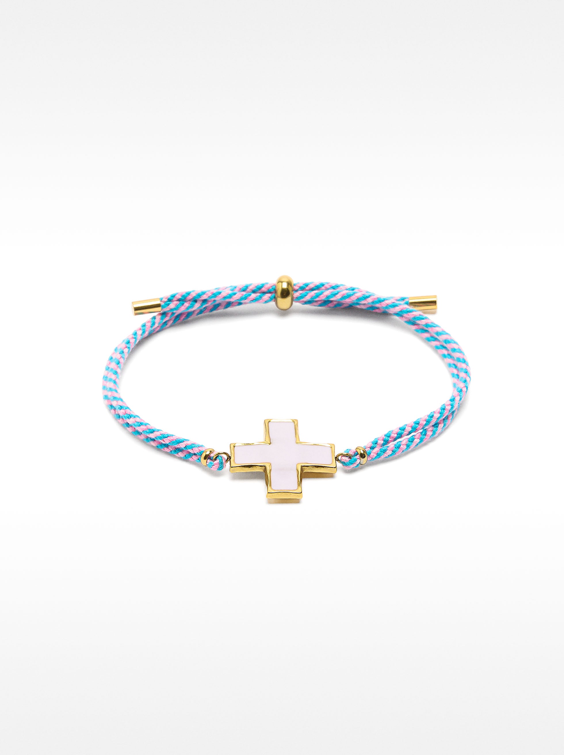 Pulsera Ajustable Cruz - Acero Inoxidable