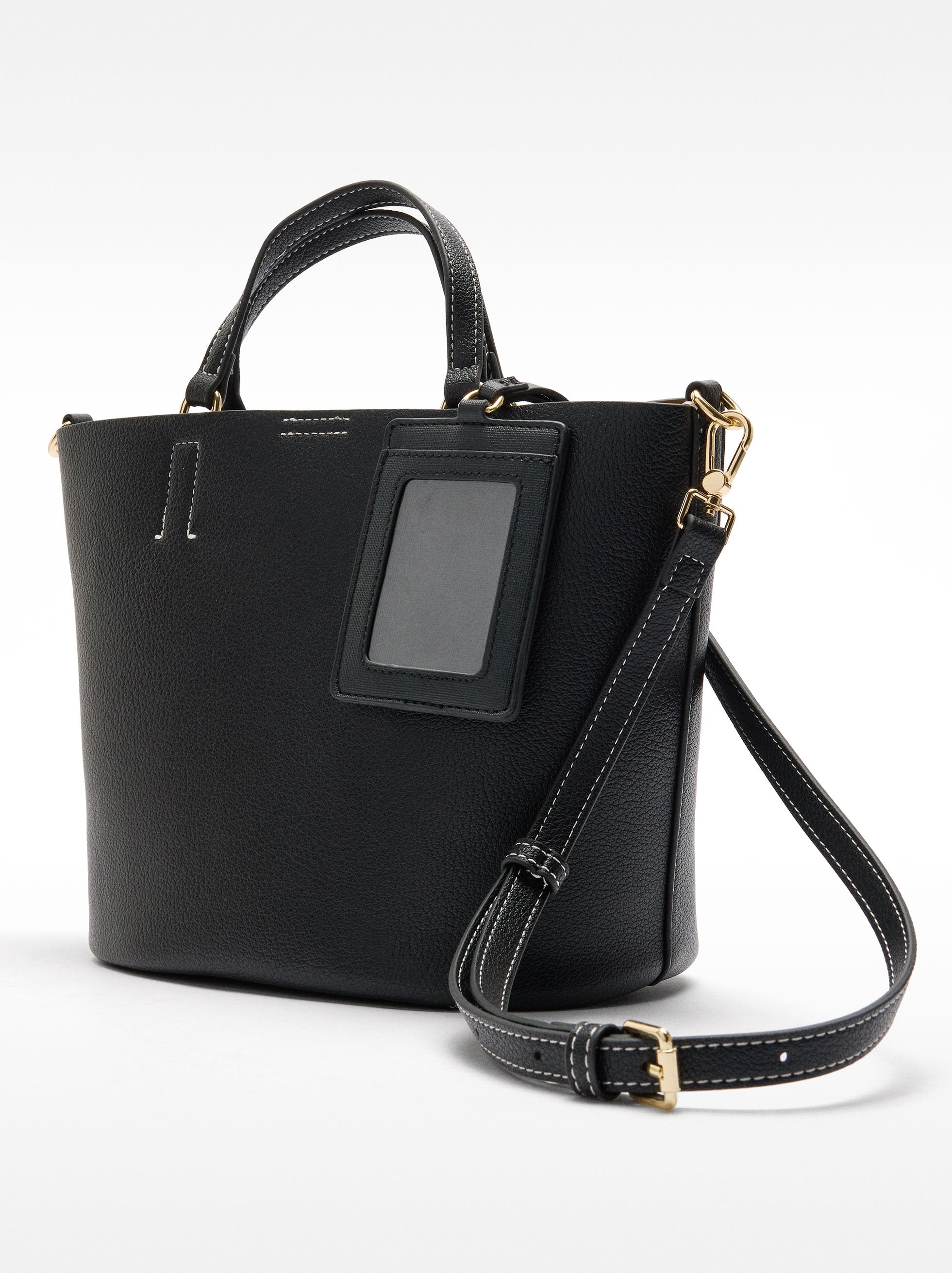 Cartera Tote Con Colgante