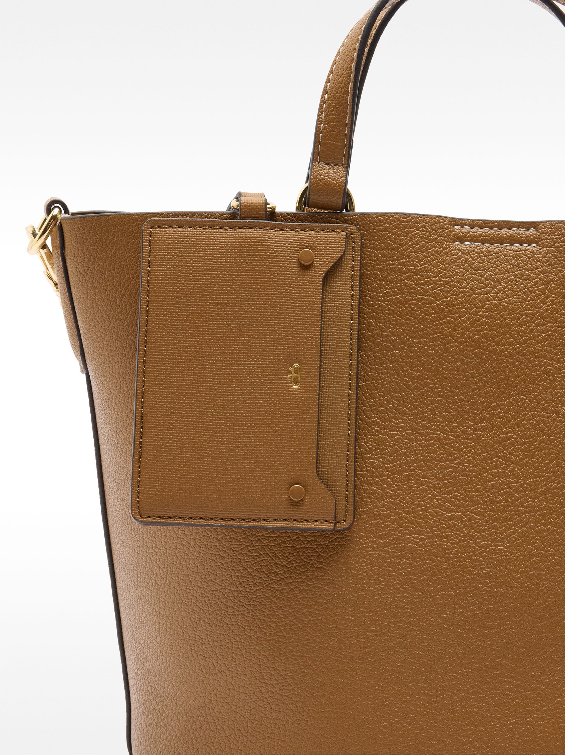 Cartera Tote Con Colgante