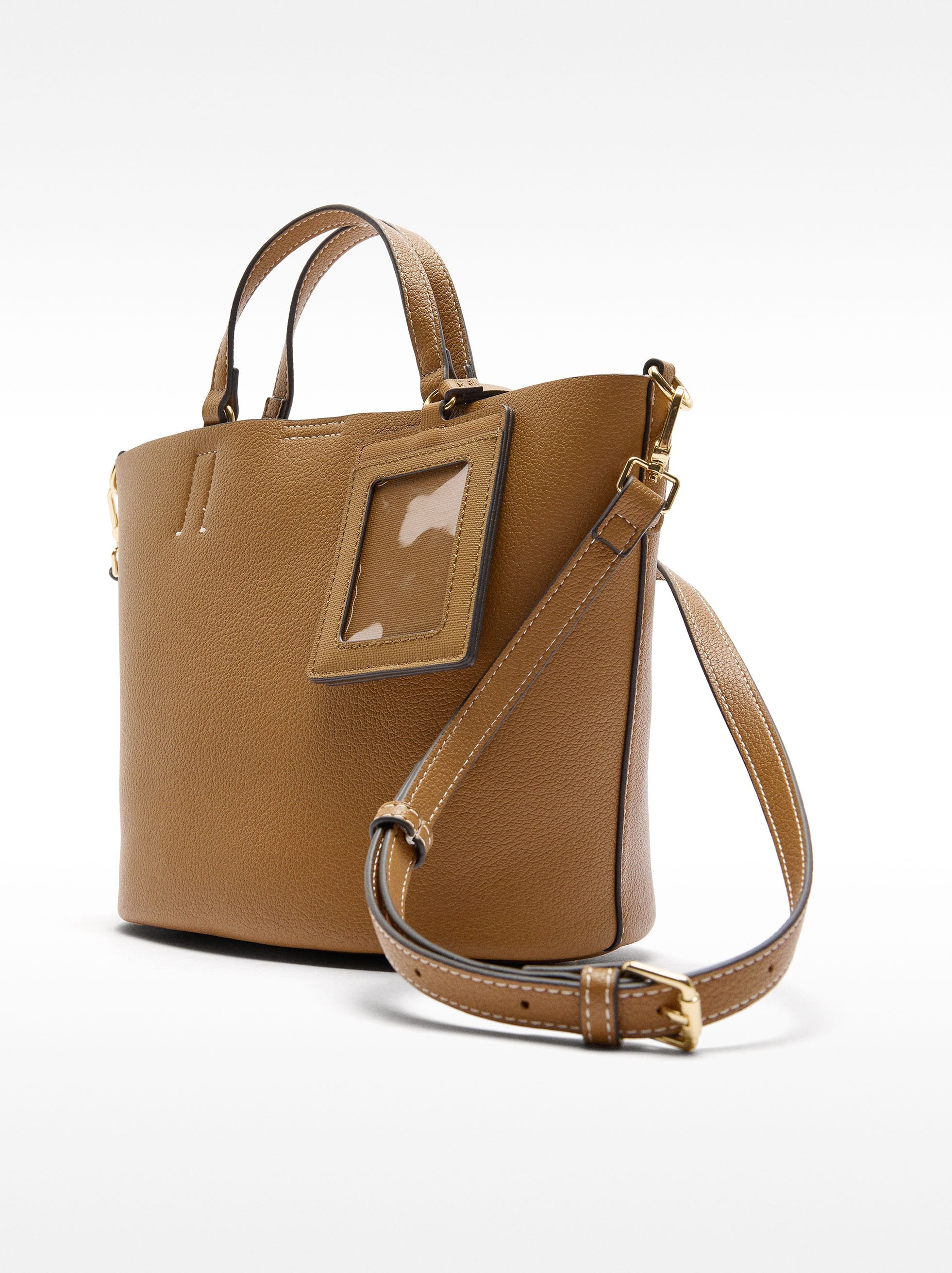 Cartera Tote Con Colgante