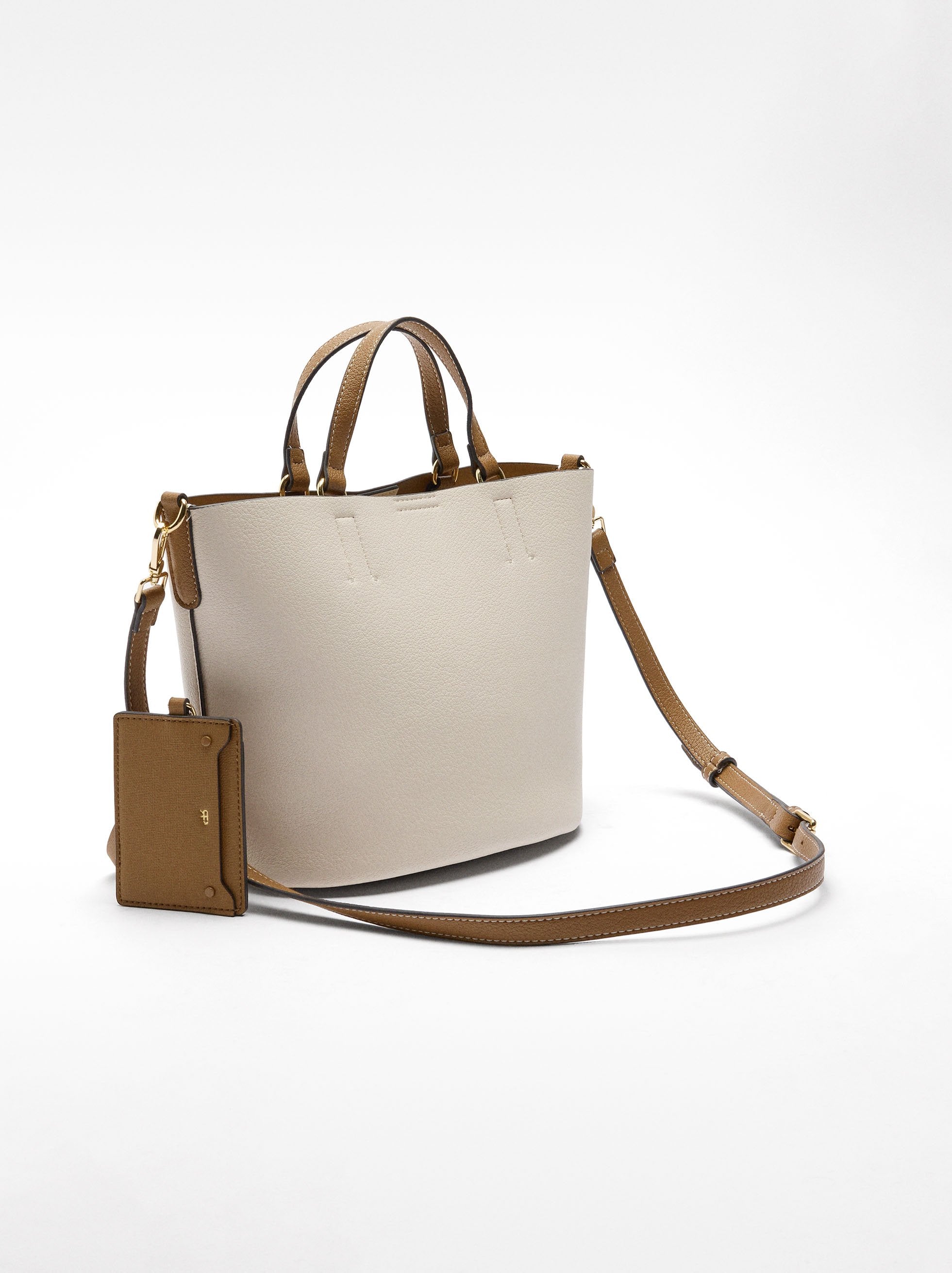 Cartera Tote Con Colgante