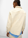 Camisa Denim De Manga Larga