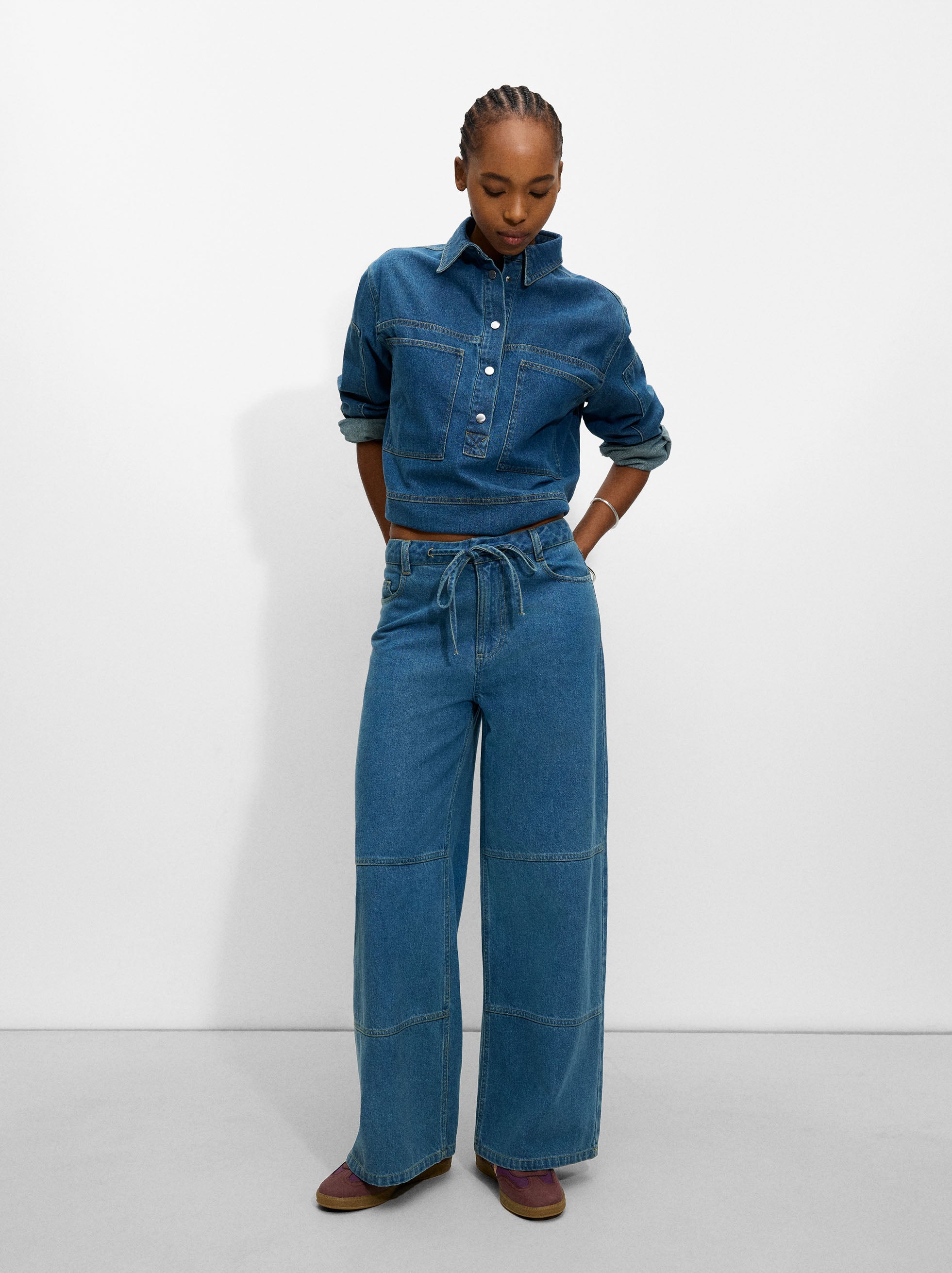 Pantalón Denim Wide Leg