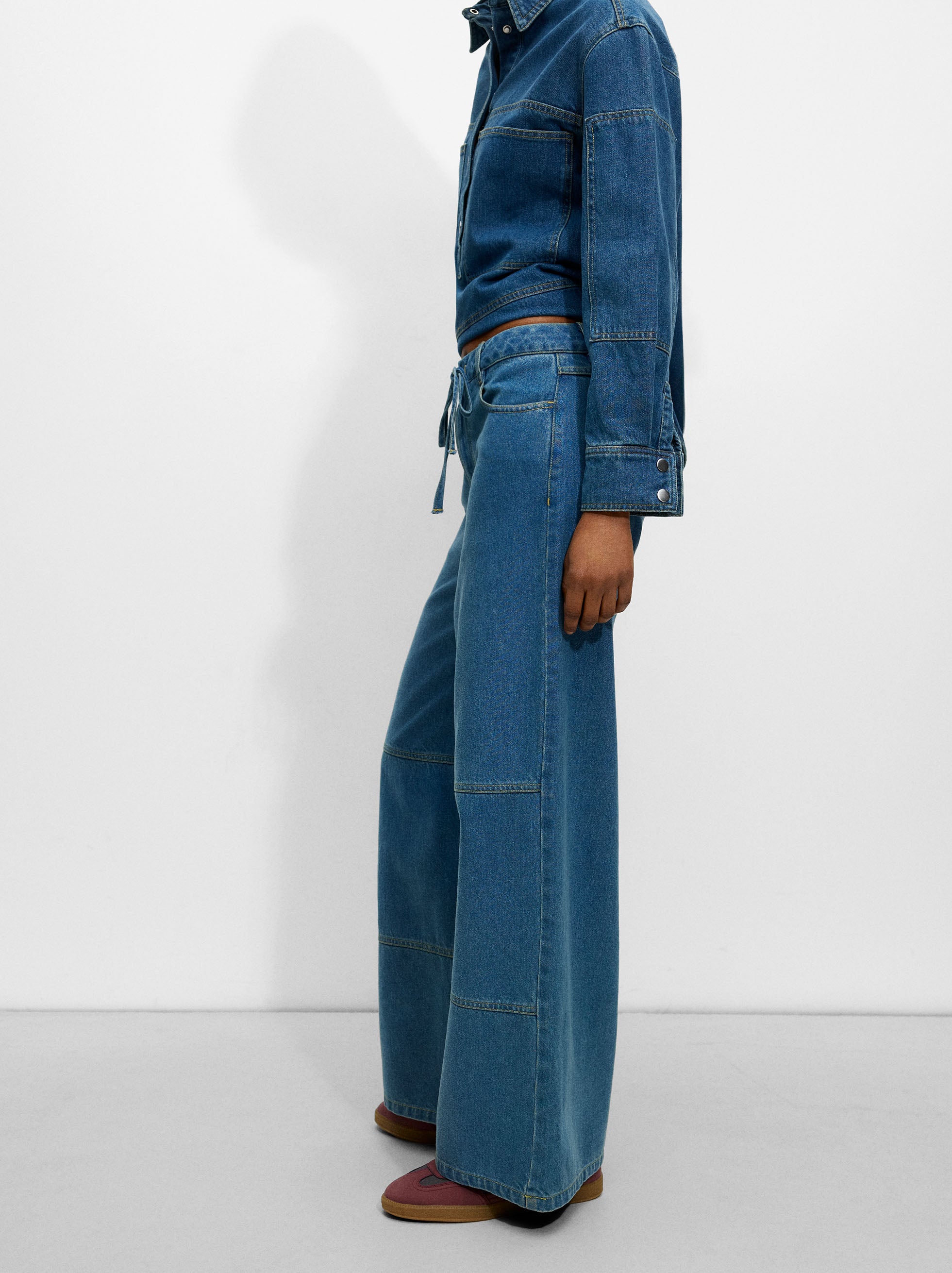 Pantalón Denim Wide Leg