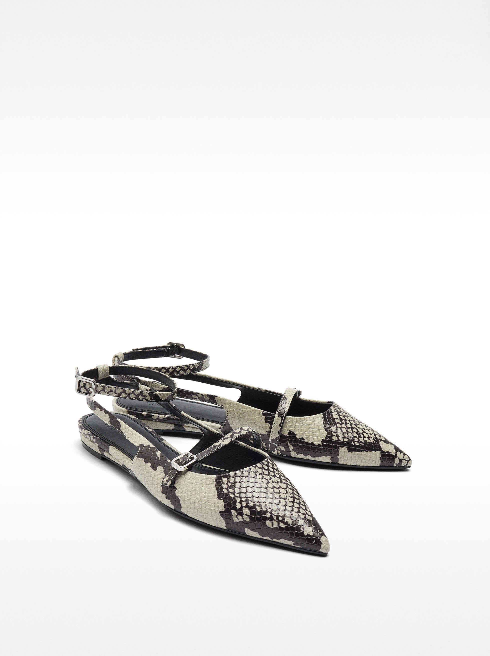 Bailarinas Destalonadas Estampado Animal