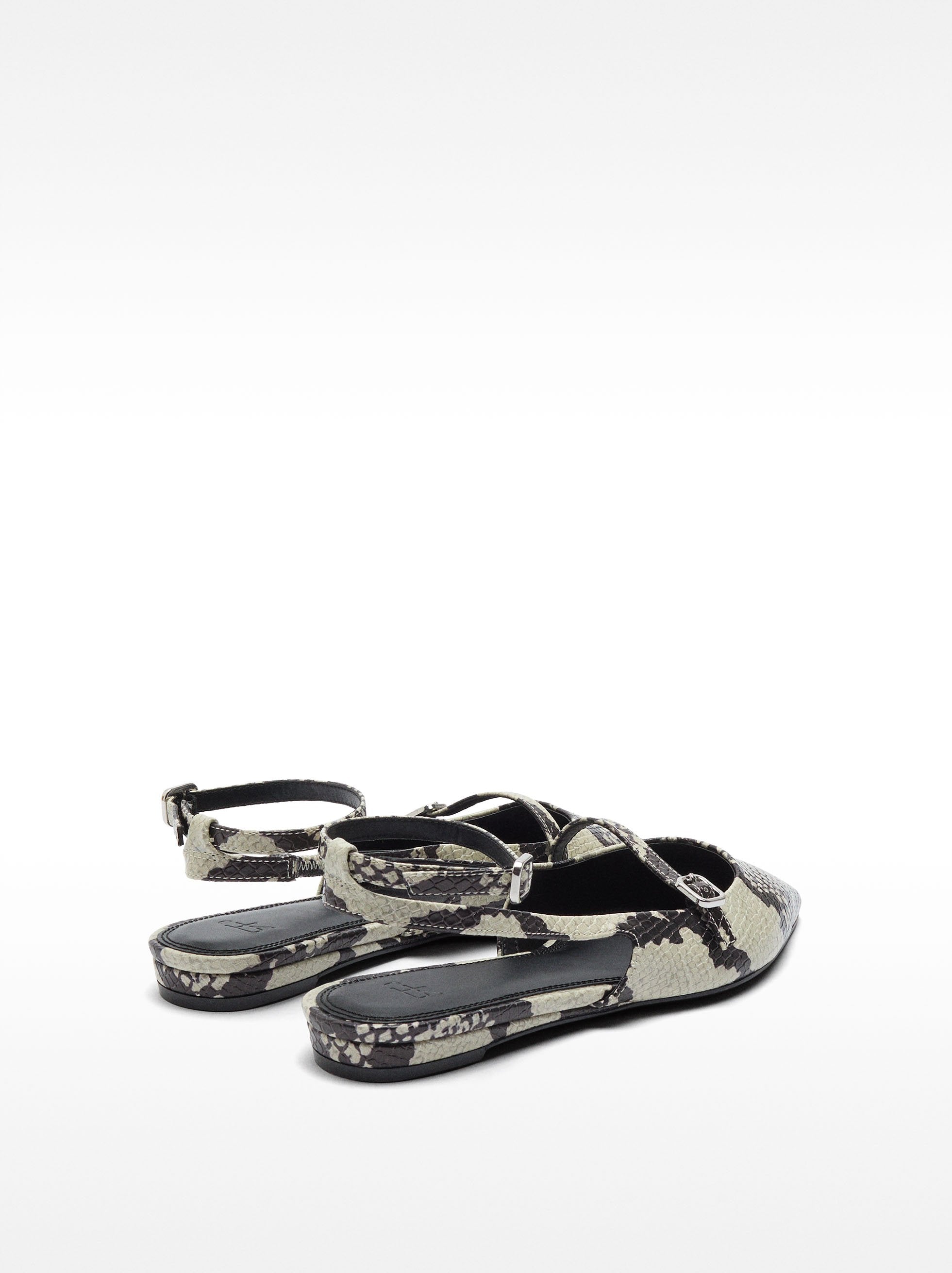 Bailarinas Destalonadas Estampado Animal