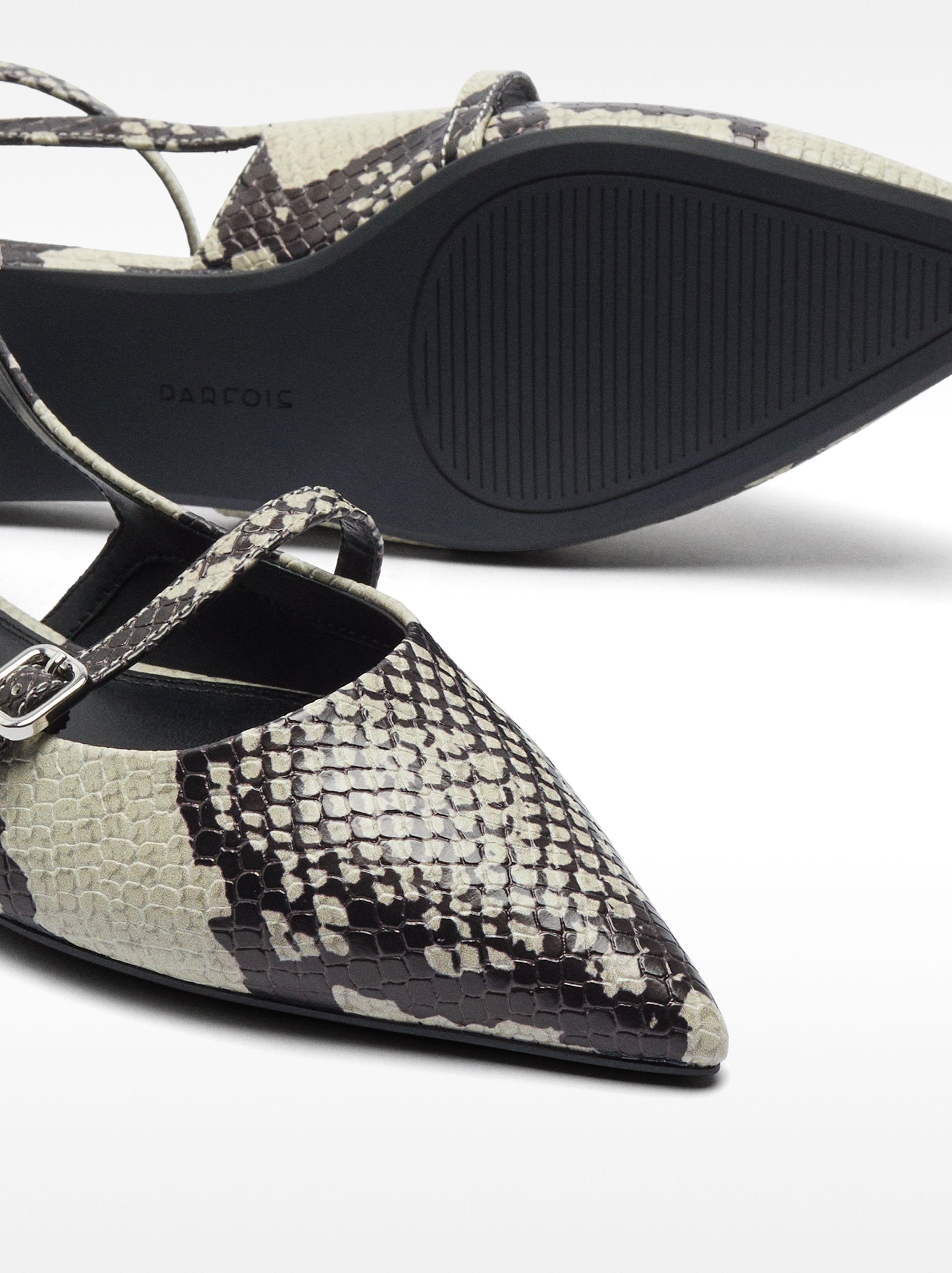 Bailarinas Destalonadas Estampado Animal