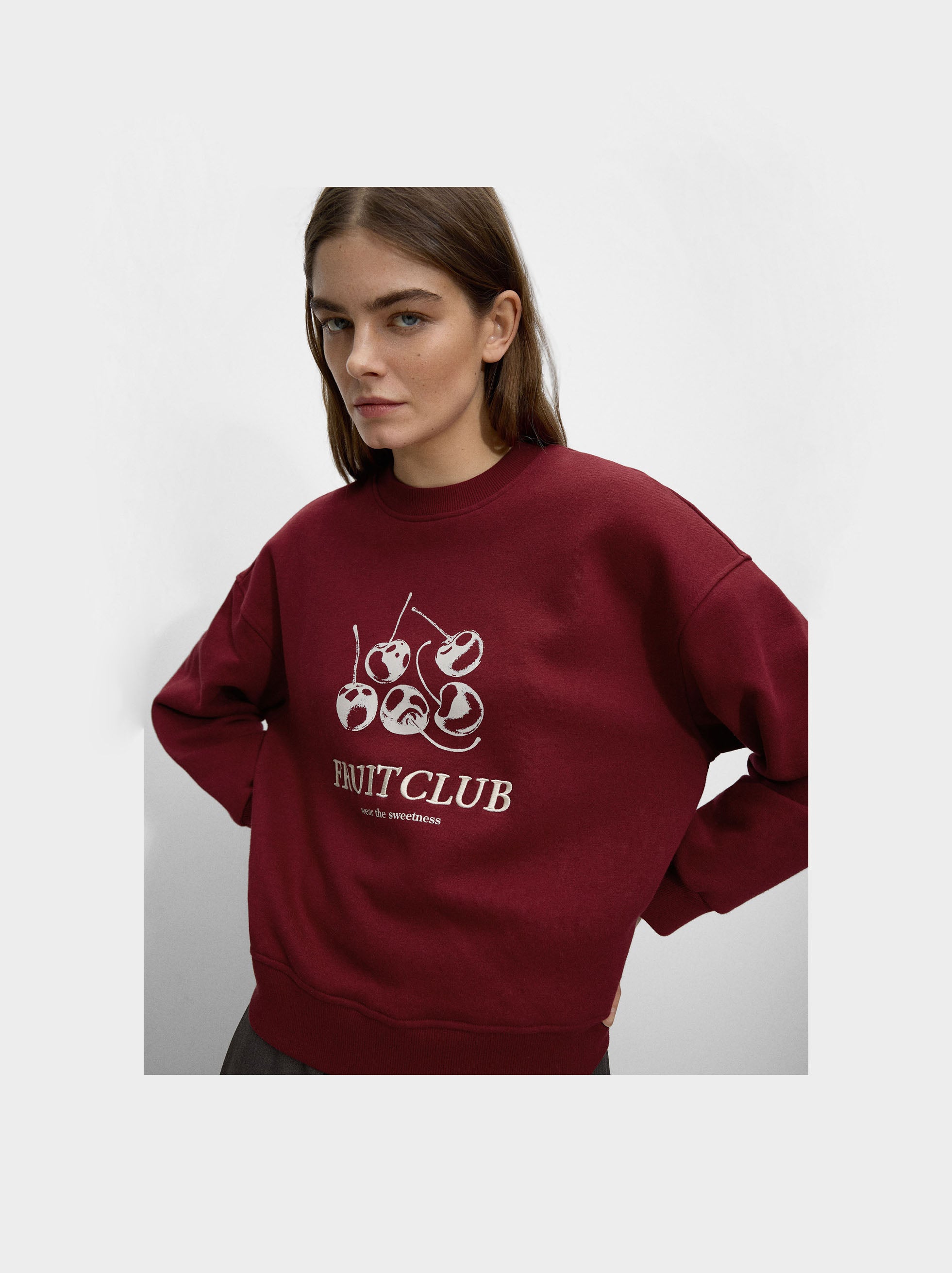 Sudadera Estampado Cerezas