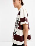 Camiseta De Algodón A Rayas