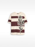 Camiseta De Algodón A Rayas