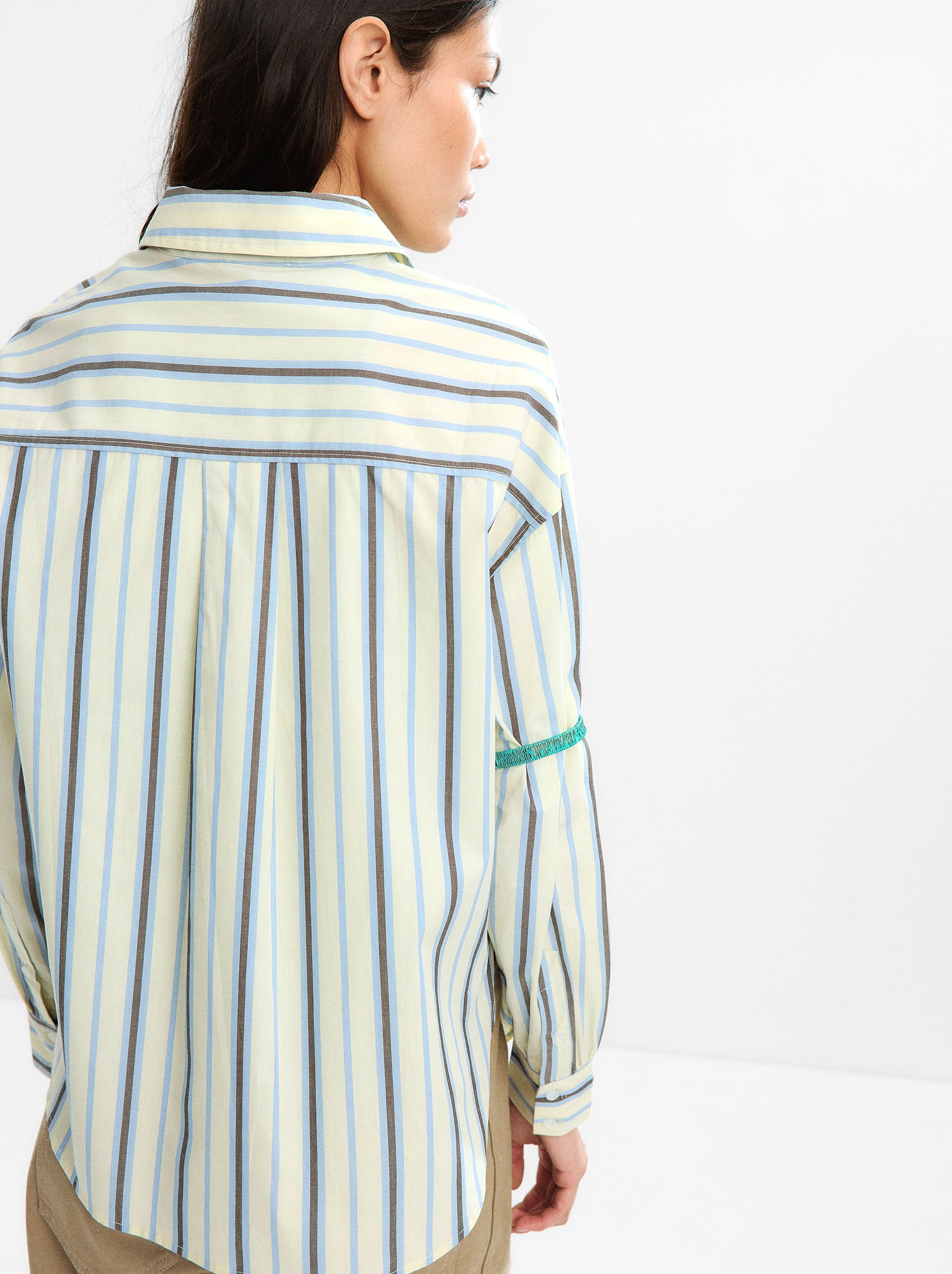 Camisa 100% Algodón A Rayas