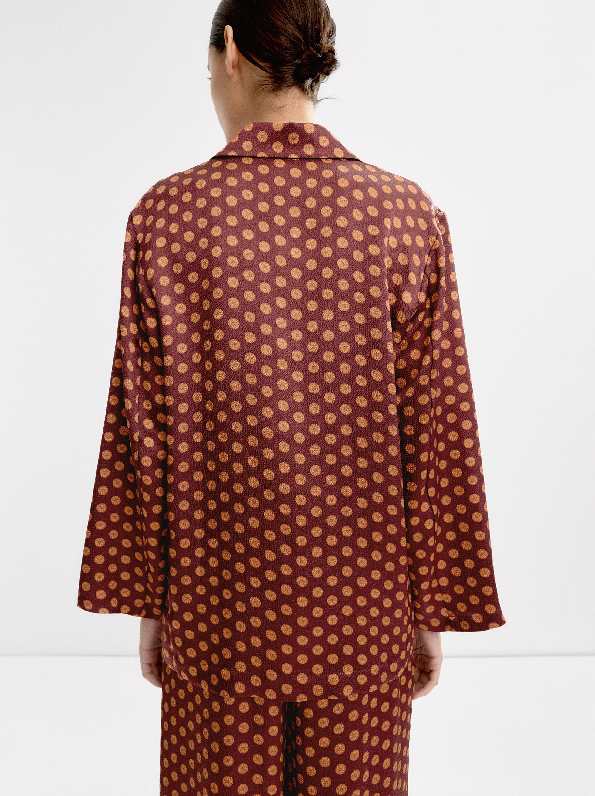 Blazer Estampado Satinado