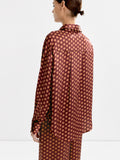 Camisa Estampada Satinada